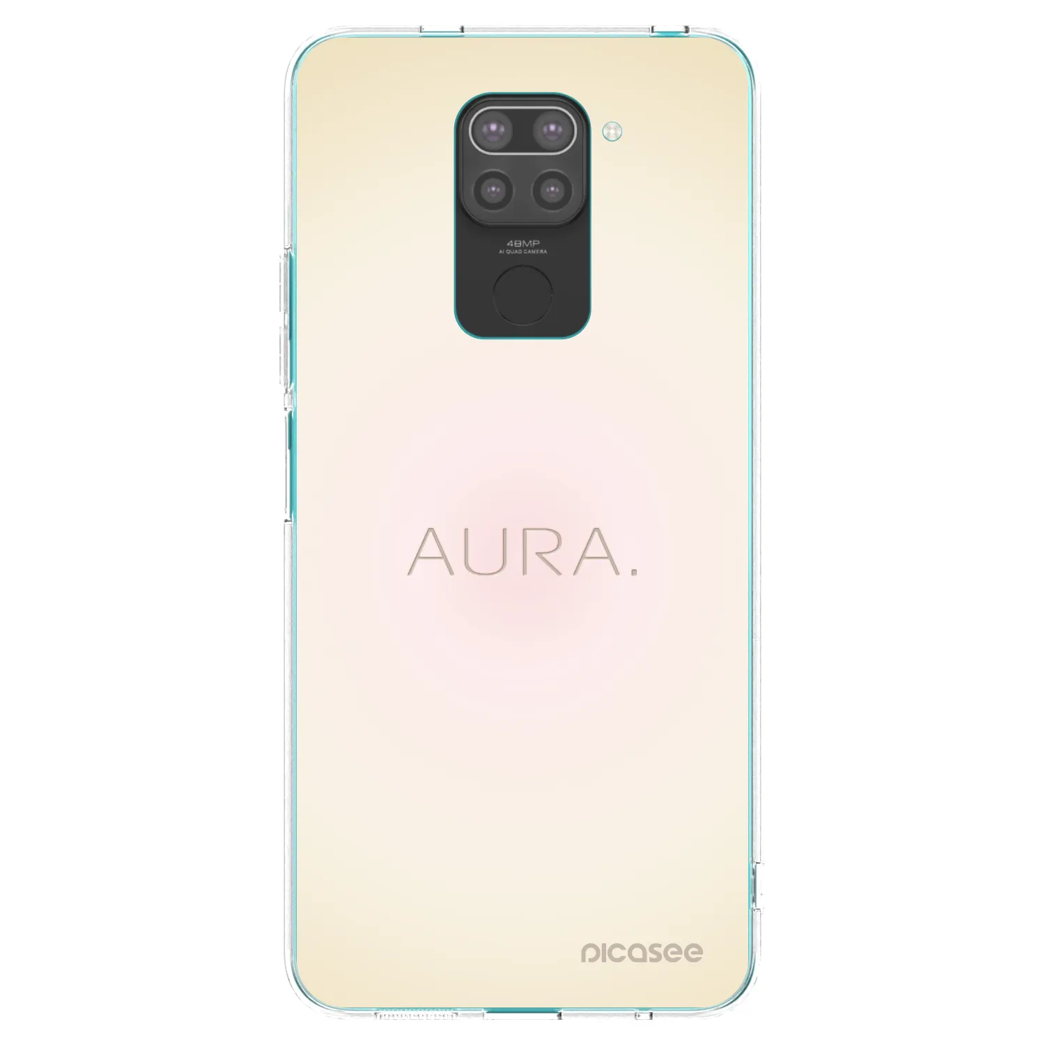 Picasee Μαύρη θήκη σιλικόνης για Xiaomi Redmi Note 9 - Aura