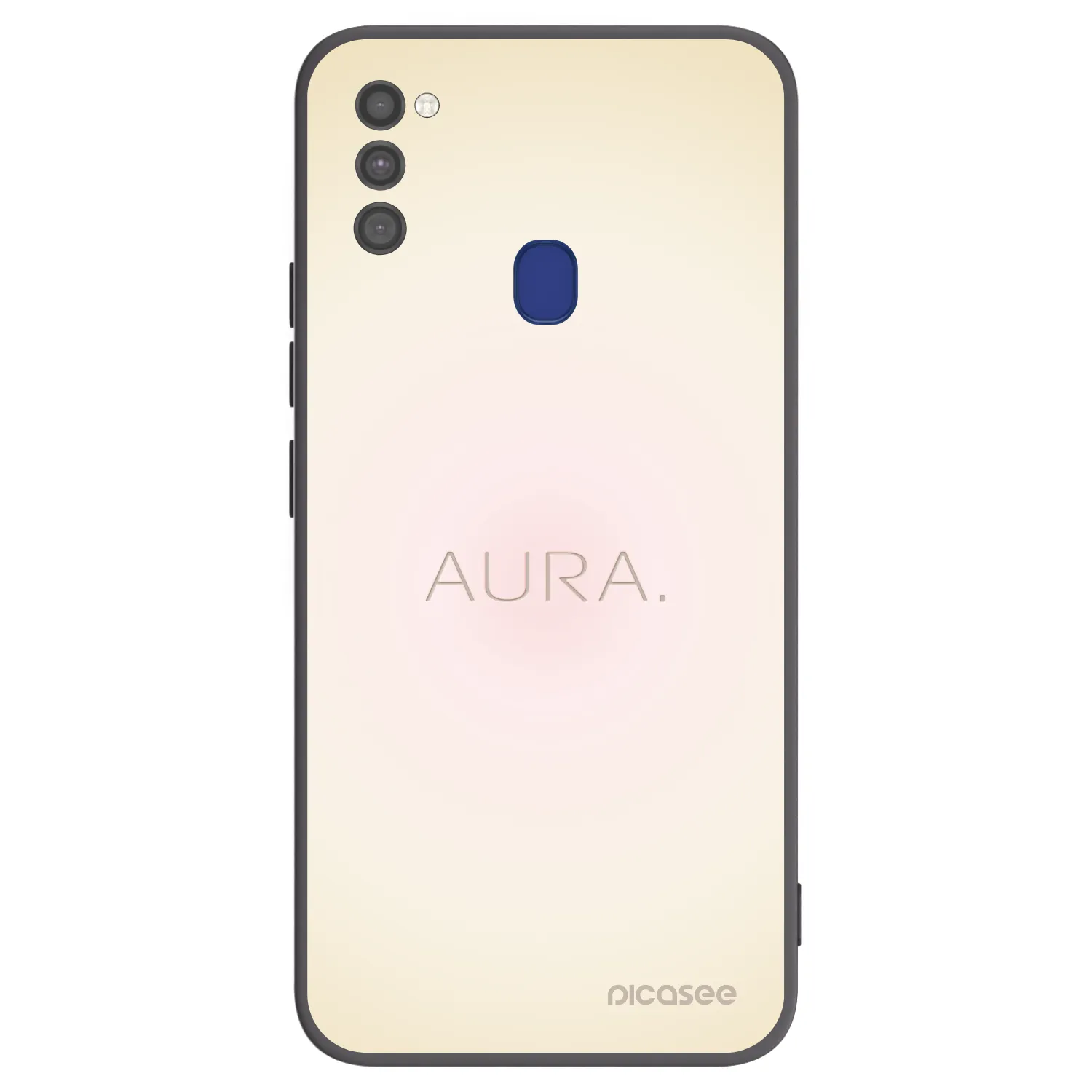 Picasee Μαύρη θήκη σιλικόνης για Samsung Galaxy M21 M215F - Aura