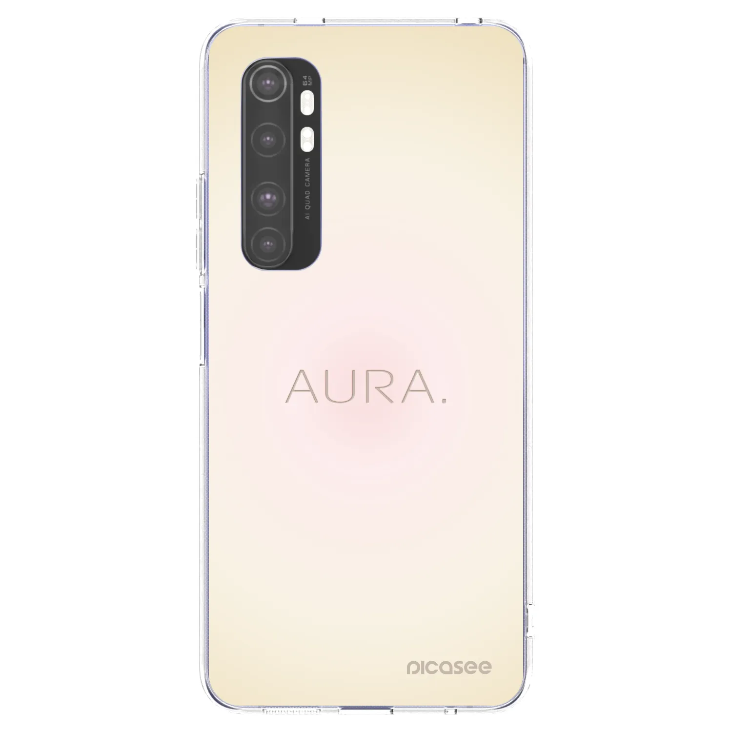 Picasee διαφανής θήκη σιλικόνης Xiaomi Mi Note 10 Lite - Aura