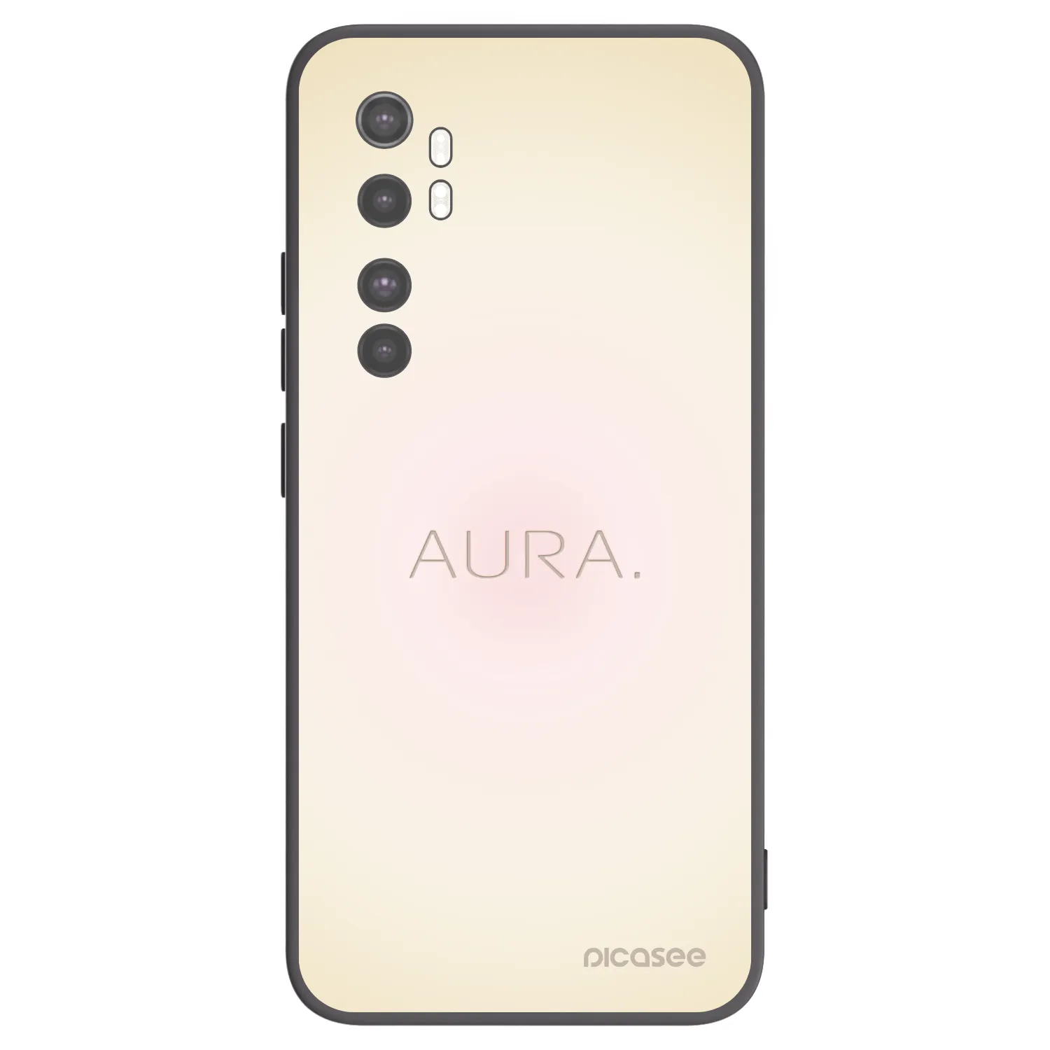 Picasee Μαύρη θήκη σιλικόνης για Xiaomi Mi Note 10 Lite - Aura