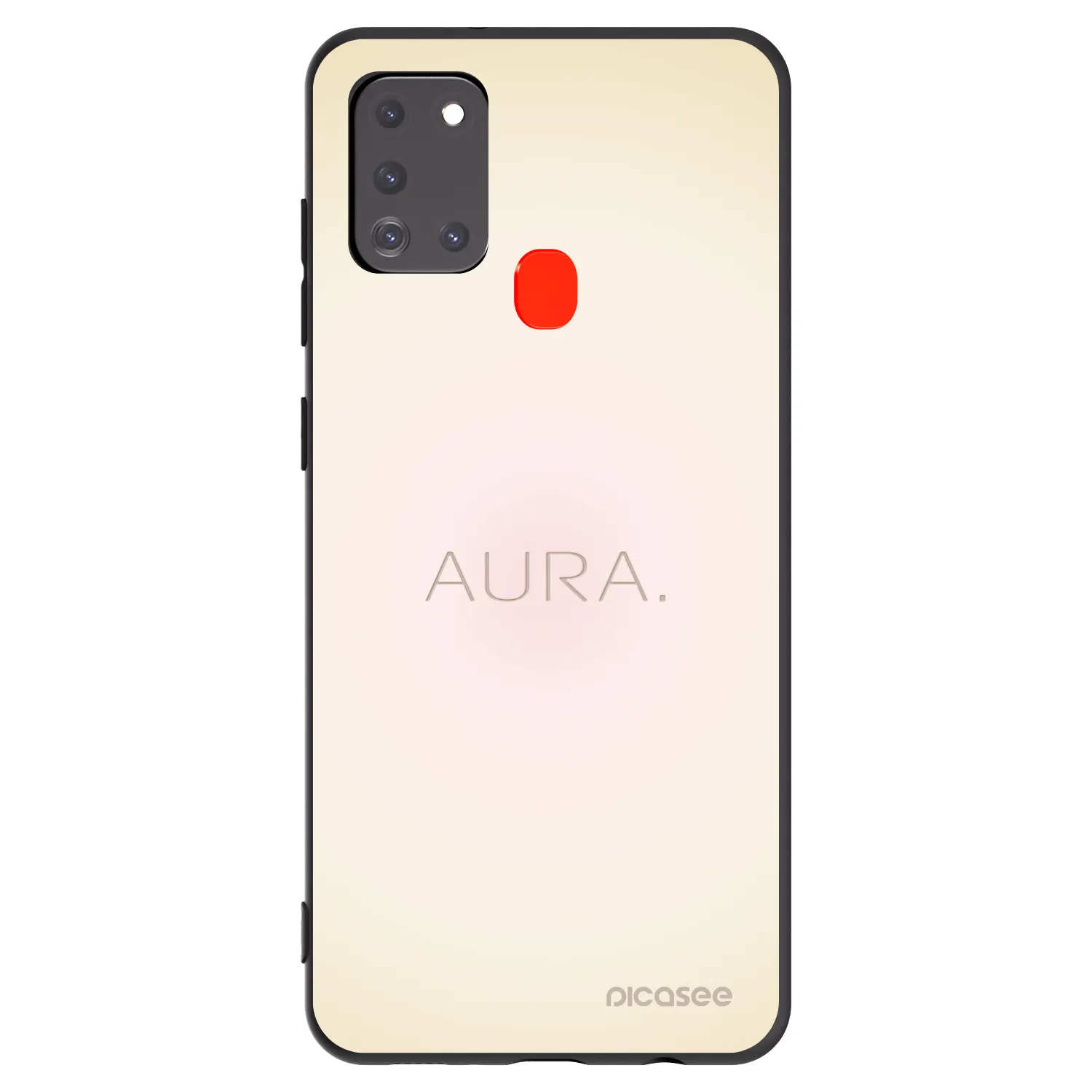 Picasee Μαύρη θήκη σιλικόνης για Samsung Galaxy A21s - Aura