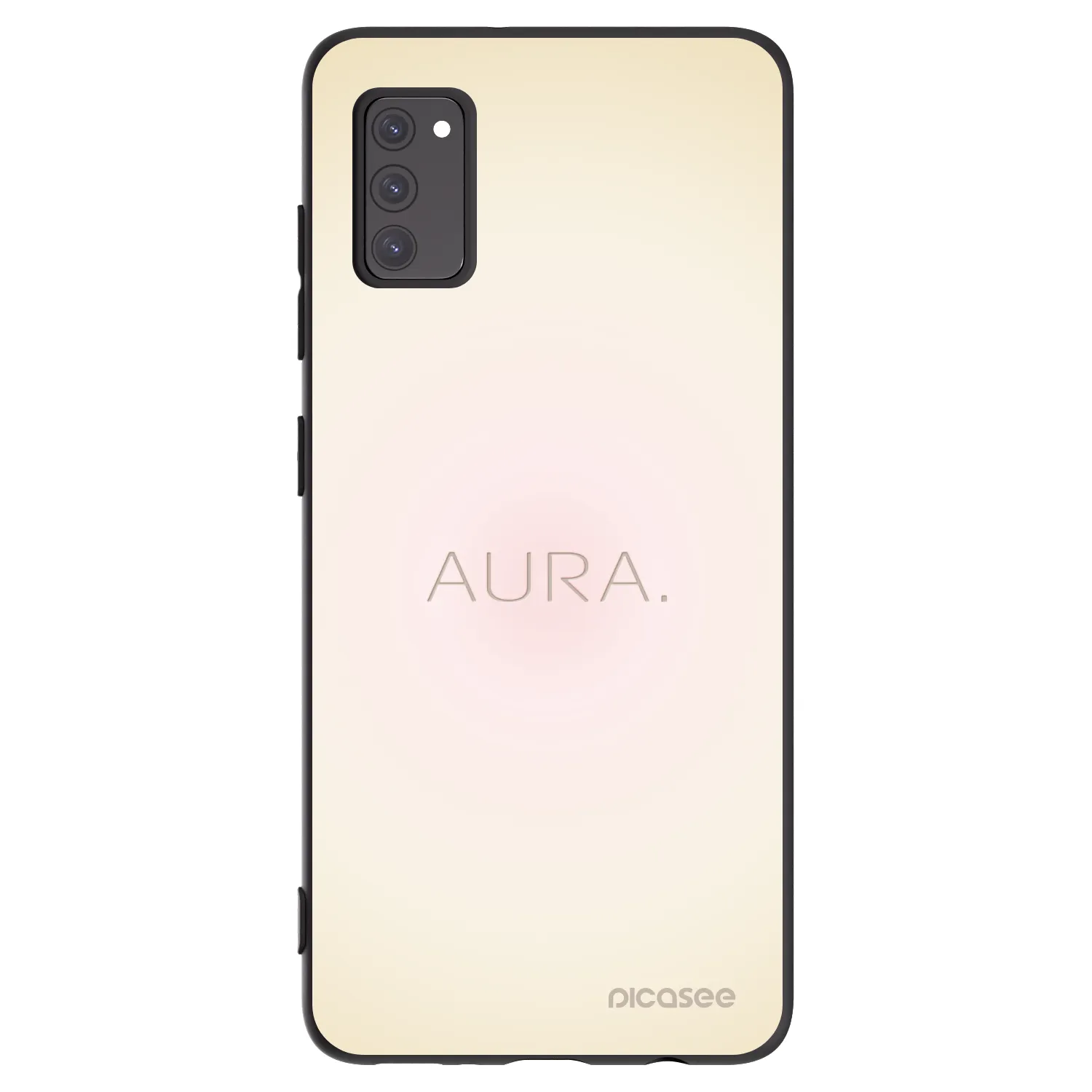 Picasee Μαύρη θήκη σιλικόνης για Samsung Galaxy A41 A415F - Aura