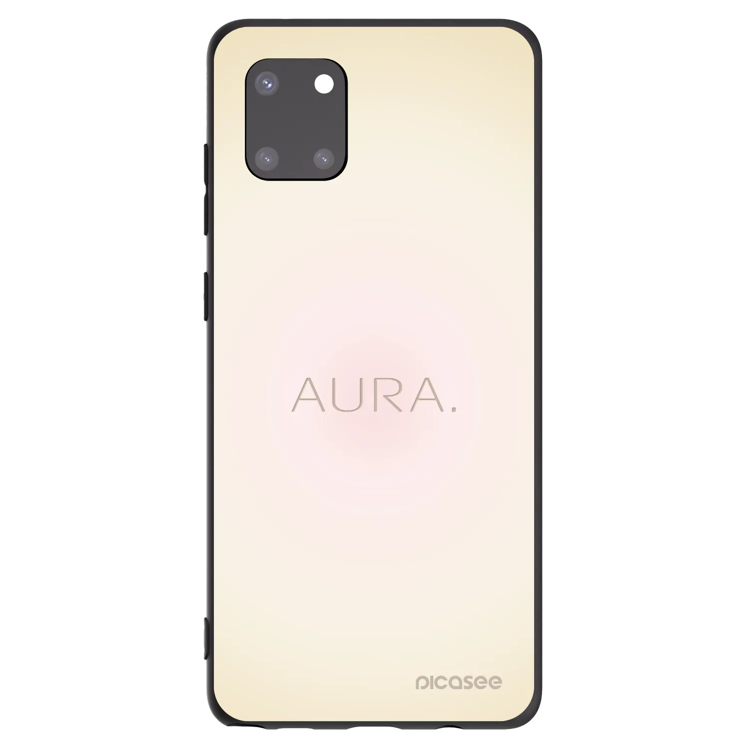 Picasee Μαύρη θήκη σιλικόνης για Samsung Galaxy Note 10 Lite N770F - Aura