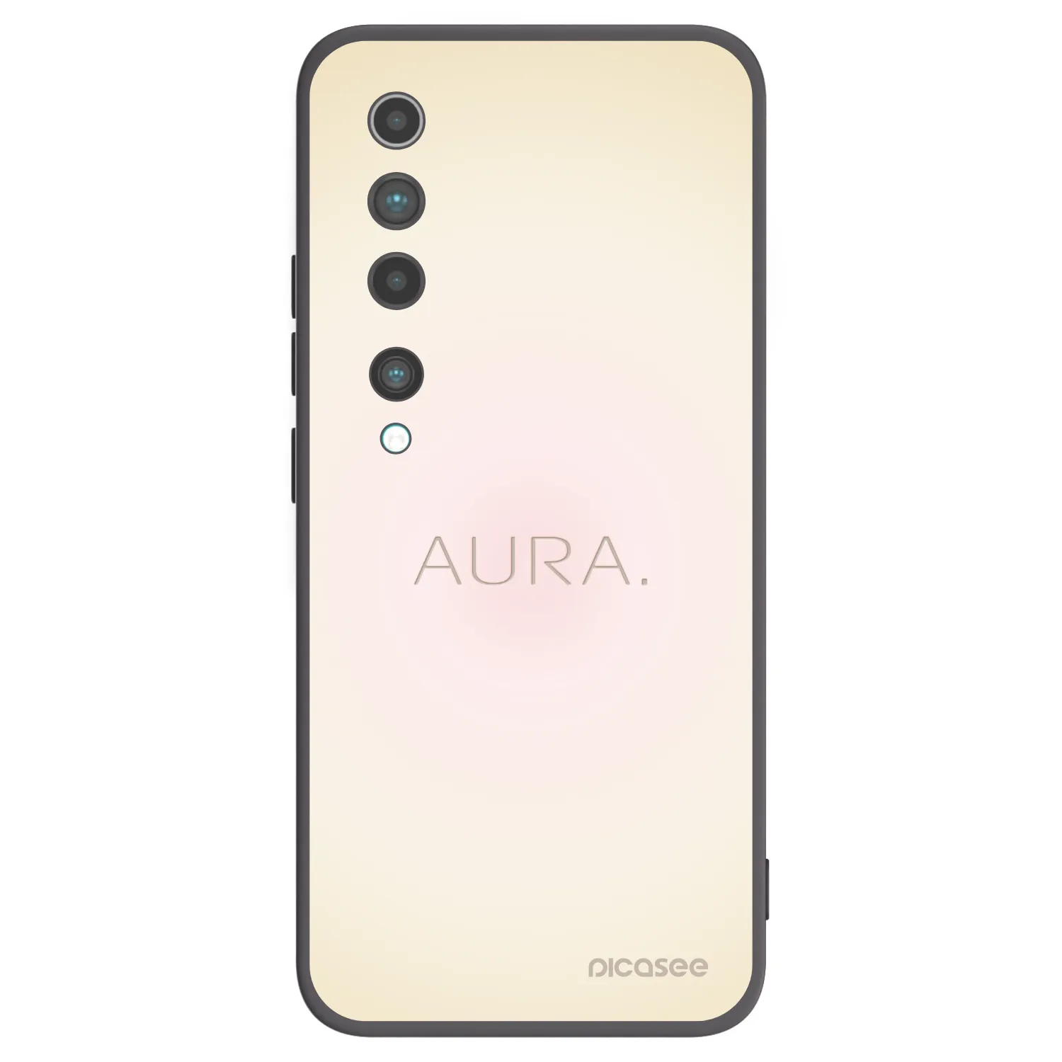 Picasee Μαύρη θήκη σιλικόνης για Xiaomi Mi 10 - Aura