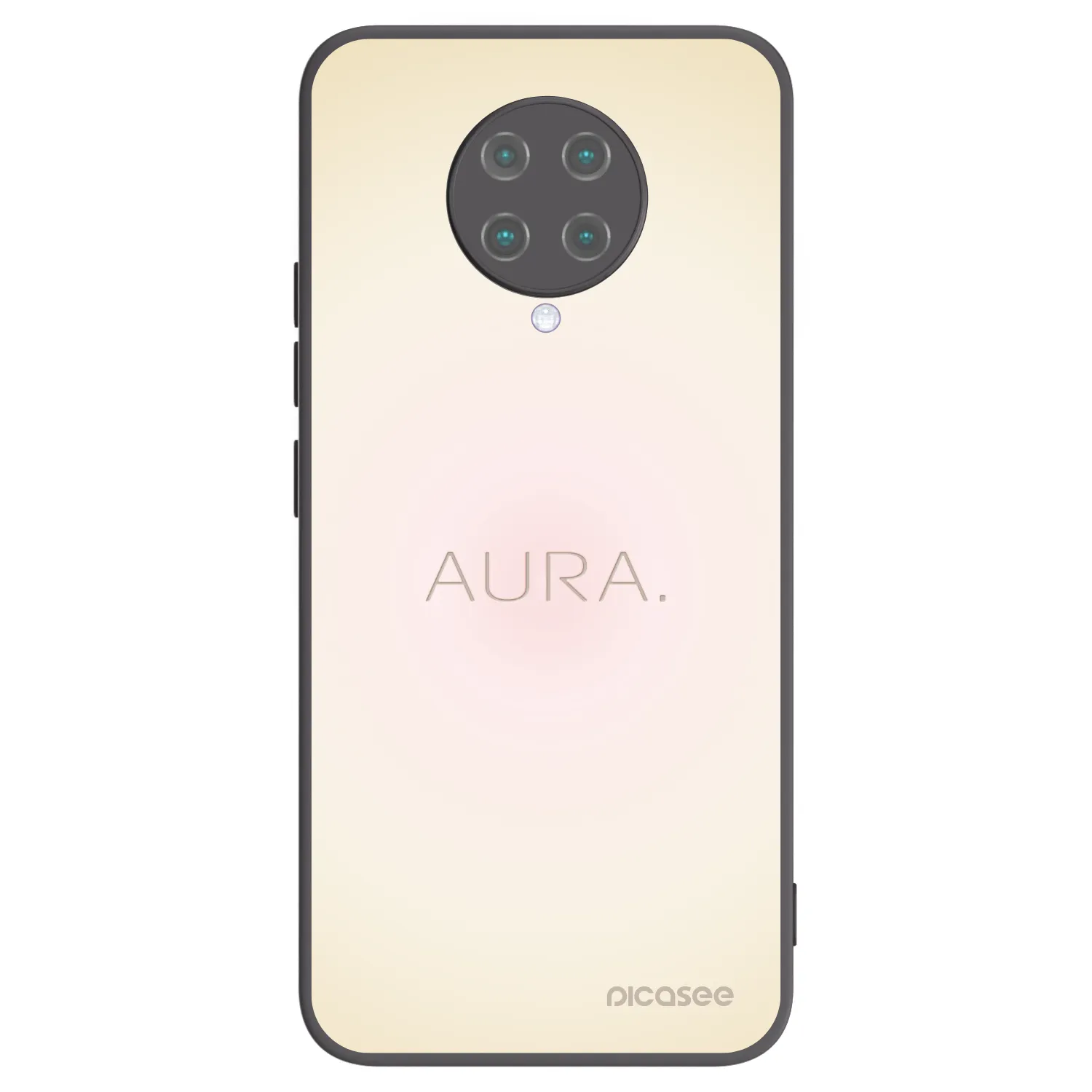 Picasee Μαύρη θήκη σιλικόνης για Xiaomi Poco F2 Pro - Aura