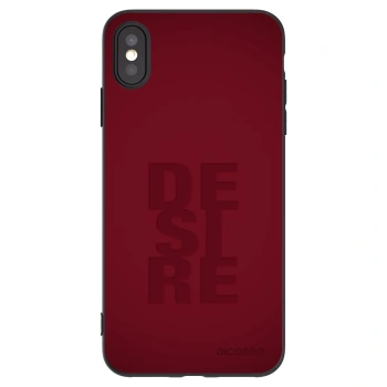 Picasee Μαύρη θήκη σιλικόνης για Apple iPhone XS Max - Desire