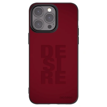 Picasee Μαύρη θήκη σιλικόνης για Apple iPhone 15 Pro Max - Desire