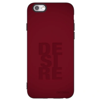 Picasee Μαύρη θήκη σιλικόνης για Apple iPhone 6/6S - Desire