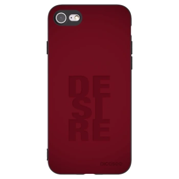 Picasee Μαύρη θήκη σιλικόνης για Apple iPhone 7 - Desire