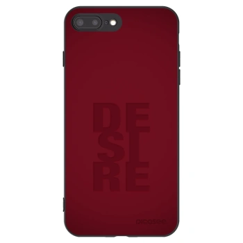Picasee Μαύρη θήκη σιλικόνης για Apple iPhone 8 Plus - Desire