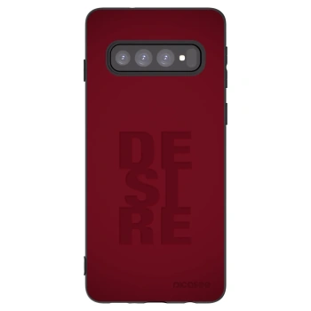 Picasee Μαύρη θήκη σιλικόνης για Samsung Galaxy S10 G973 - Desire