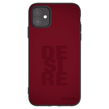 Picasee Μαύρη θήκη σιλικόνης για Apple iPhone 11 - Desire