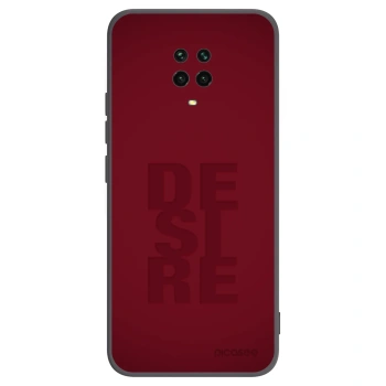 Picasee Μαύρη θήκη σιλικόνης για Xiaomi Redmi Note 9 Pro - Desire