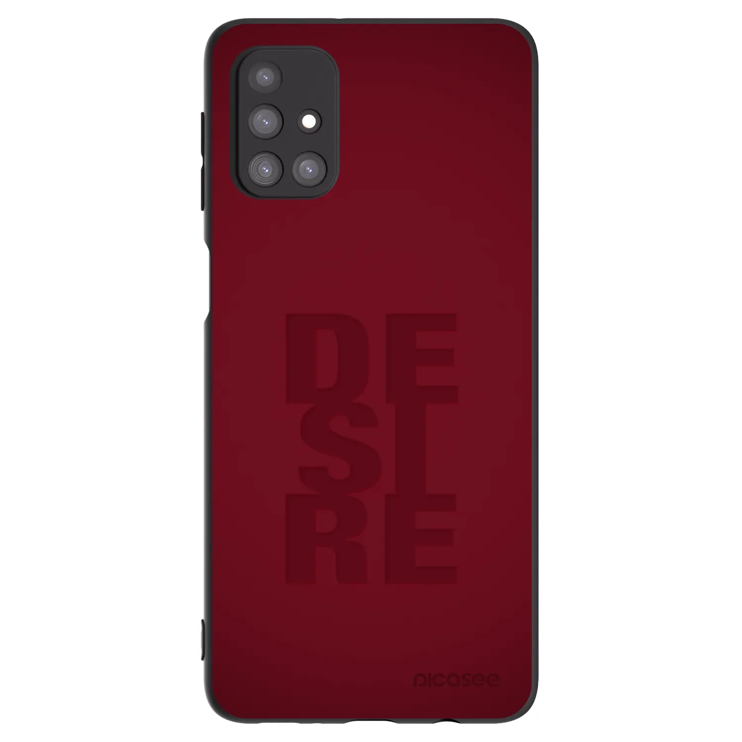 Picasee Μαύρη θήκη σιλικόνης για Samsung Galaxy M31s - Desire