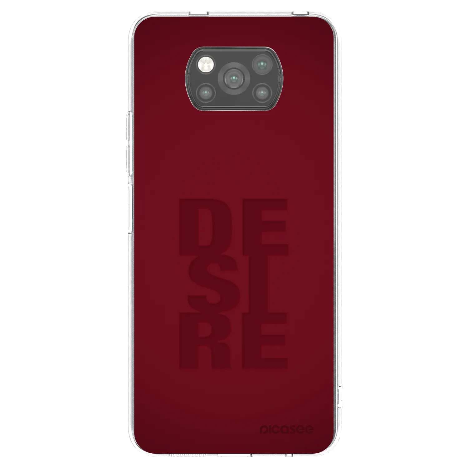 Picasee Μαύρη θήκη σιλικόνης για Xiaomi Poco X3 - Desire