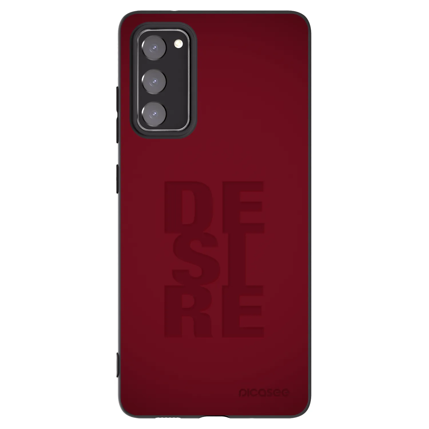 Picasee Μαύρη θήκη σιλικόνης για Samsung Galaxy S20 FE - Desire