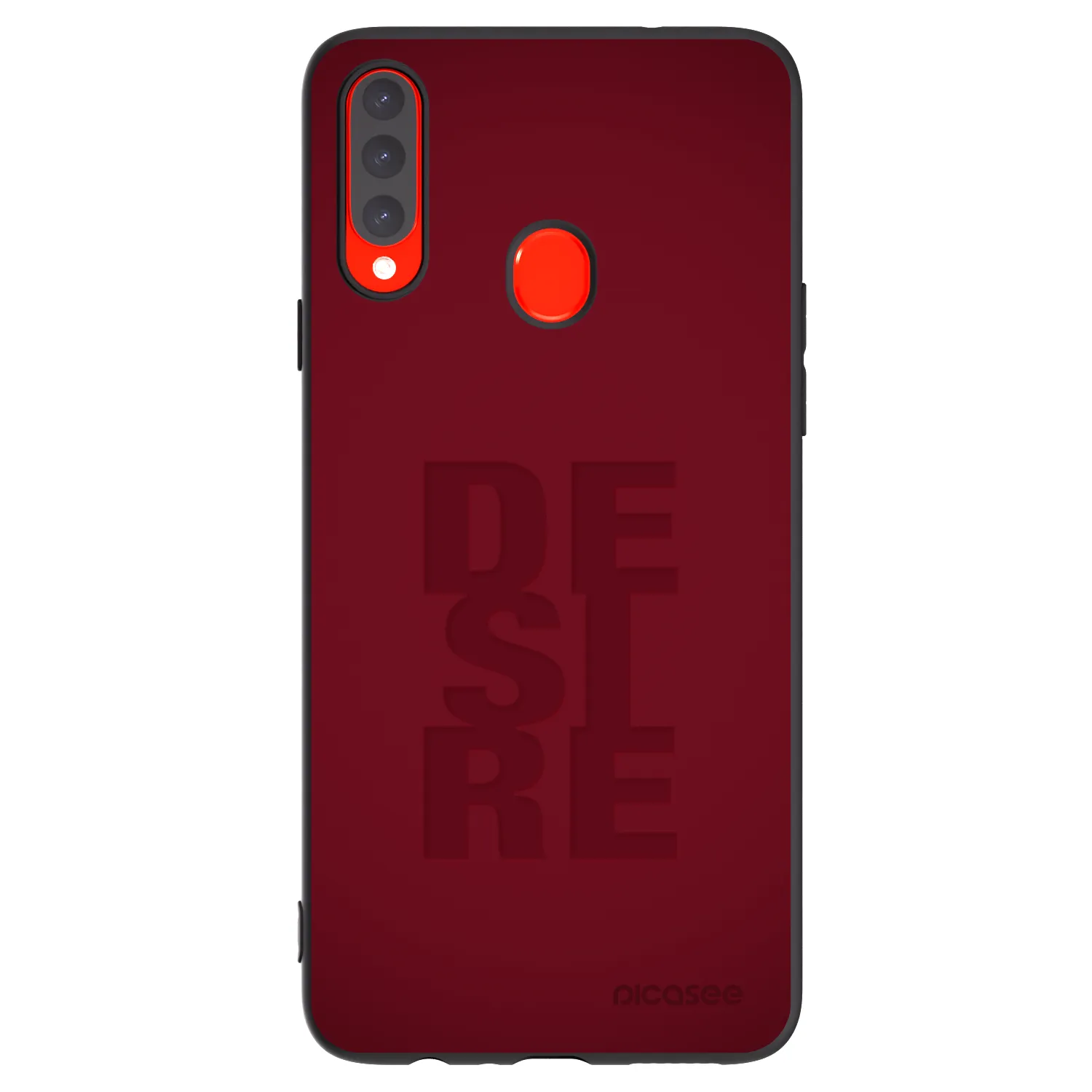 Picasee Μαύρη θήκη σιλικόνης για Samsung Galaxy A20s - Desire