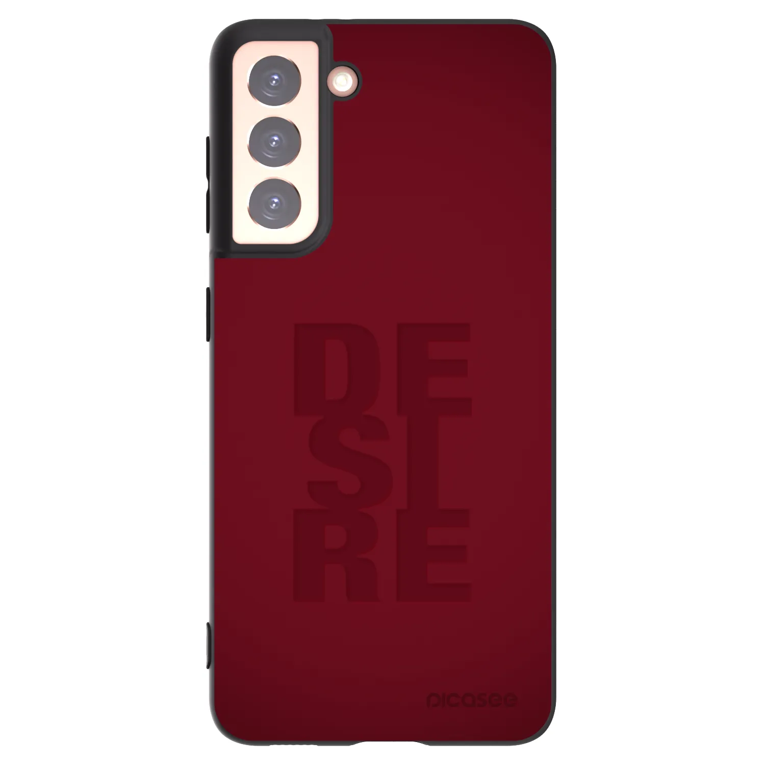 Picasee Μαύρη θήκη σιλικόνης για Samsung Galaxy S21 5G G991B - Desire