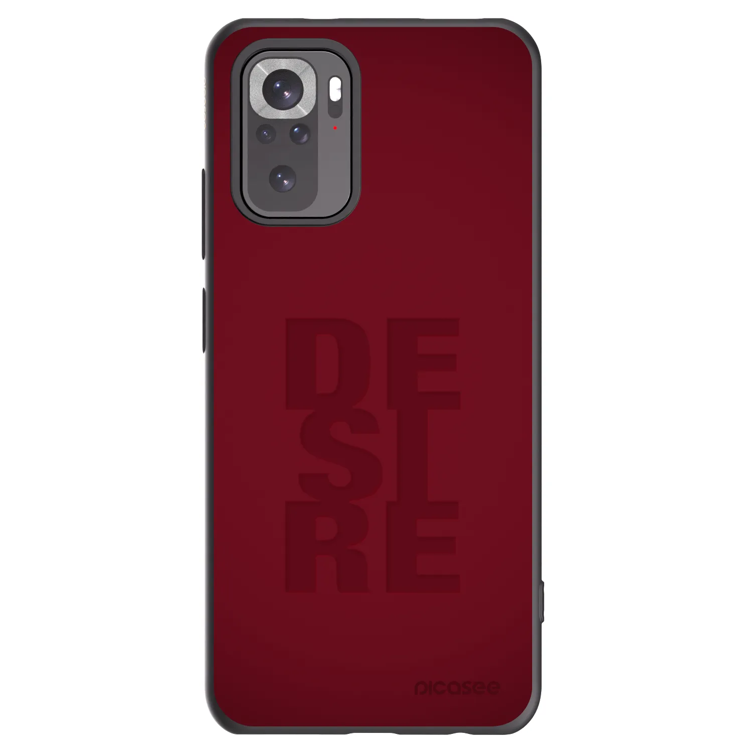 Picasee Μαύρη θήκη σιλικόνης για Xiaomi Redmi Note 10S - Desire