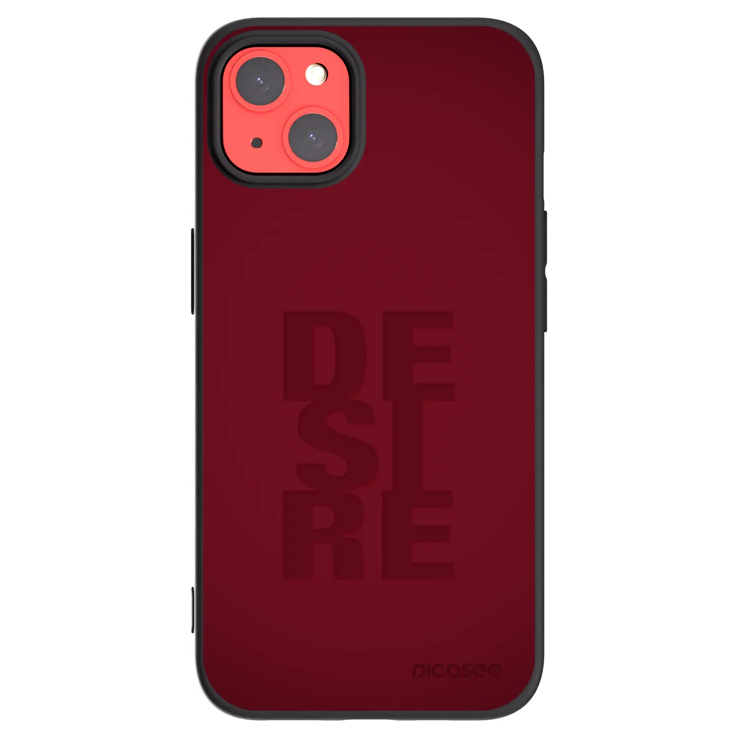 Picasee Μαύρη θήκη σιλικόνης για Apple iPhone 13 - Desire