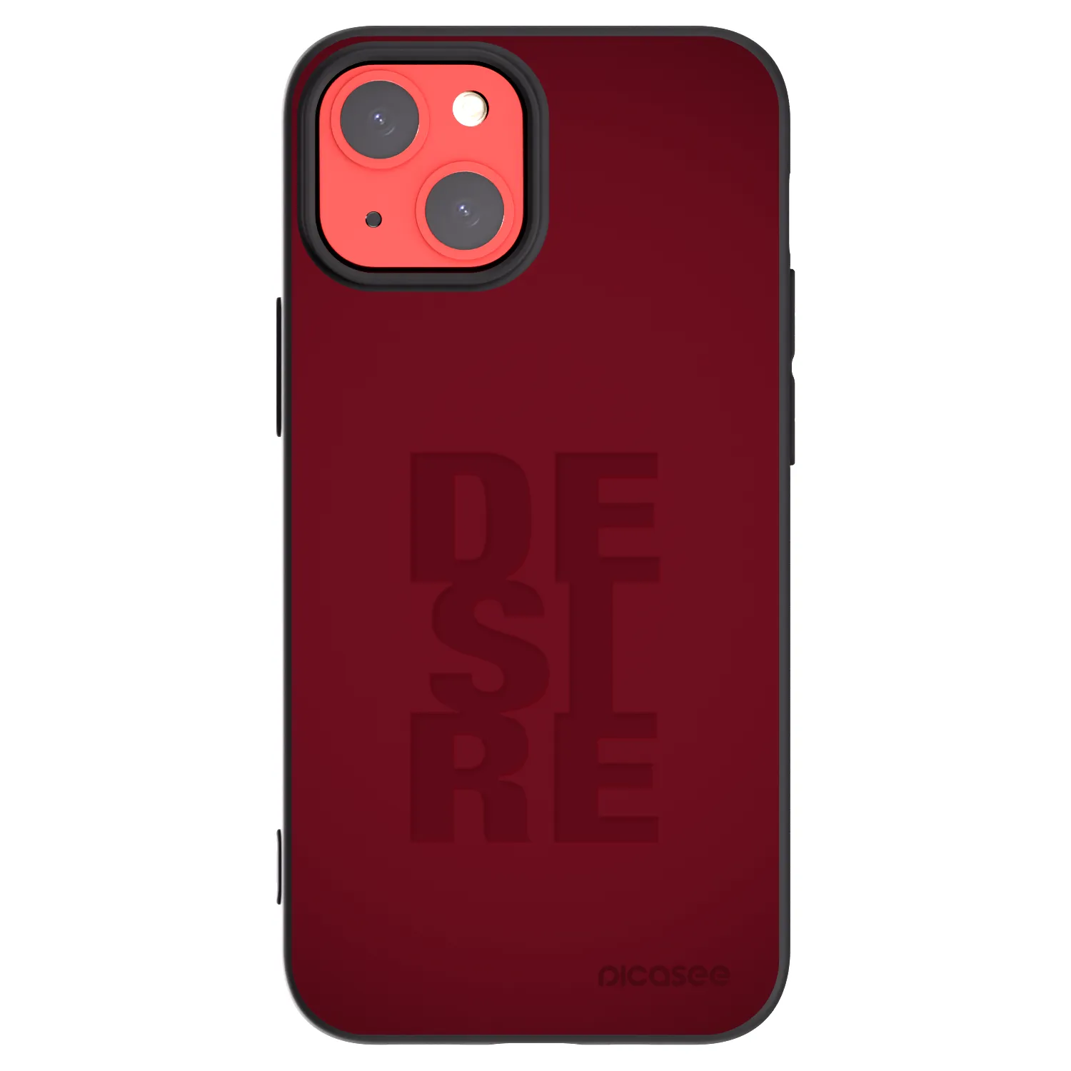 Picasee Μαύρη θήκη σιλικόνης για Apple iPhone 13 mini - Desire