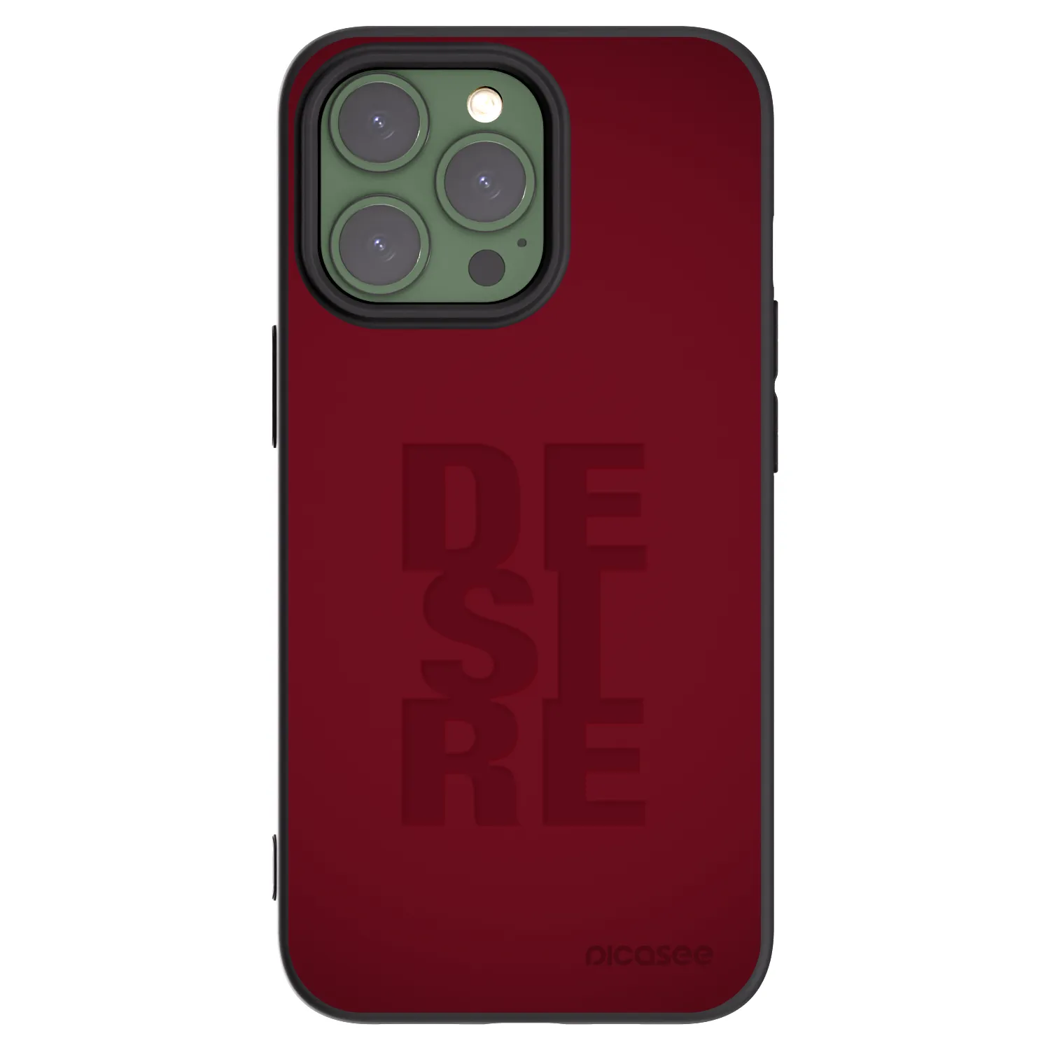 Picasee Μαύρη θήκη σιλικόνης για Apple iPhone 13 Pro - Desire