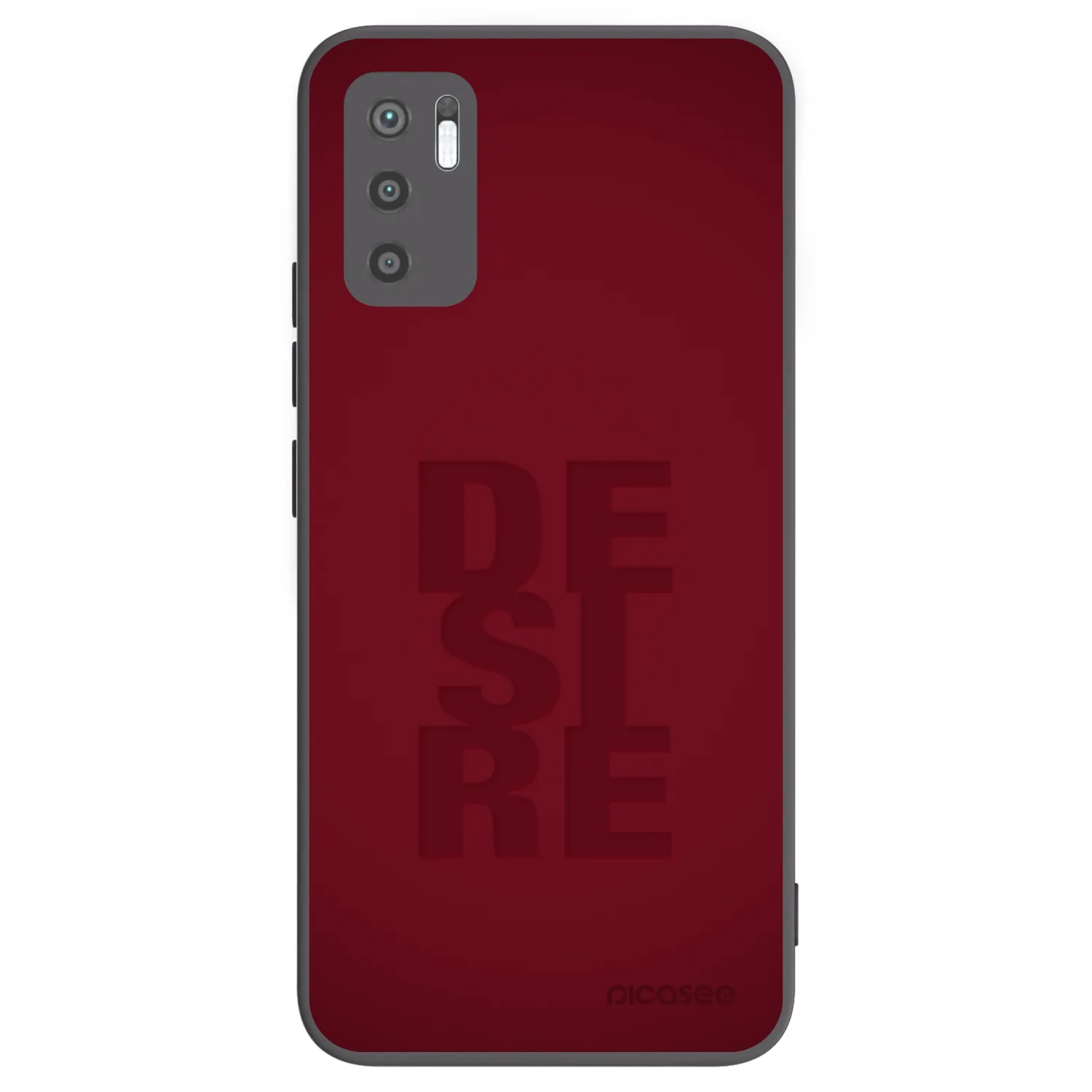 Picasee Μαύρη θήκη σιλικόνης για Xiaomi Redmi Note 10 5G - Desire