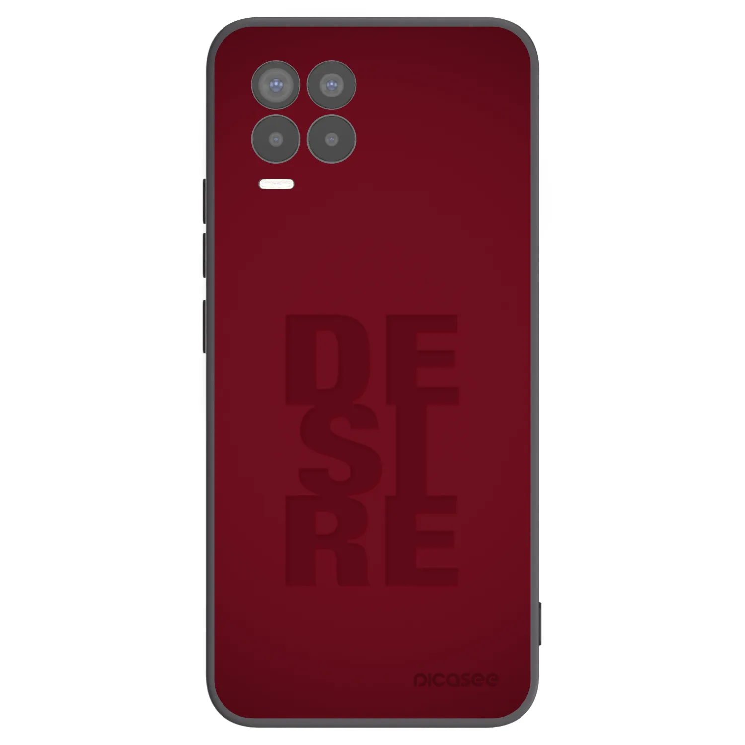 Picasee Μαύρη θήκη σιλικόνης για Realme 8 Pro - Desire