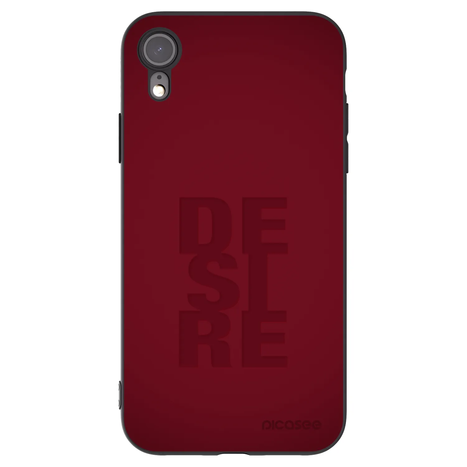 Picasee Μαύρη θήκη σιλικόνης για Apple iPhone 6 Plus/6S Plus - Desire