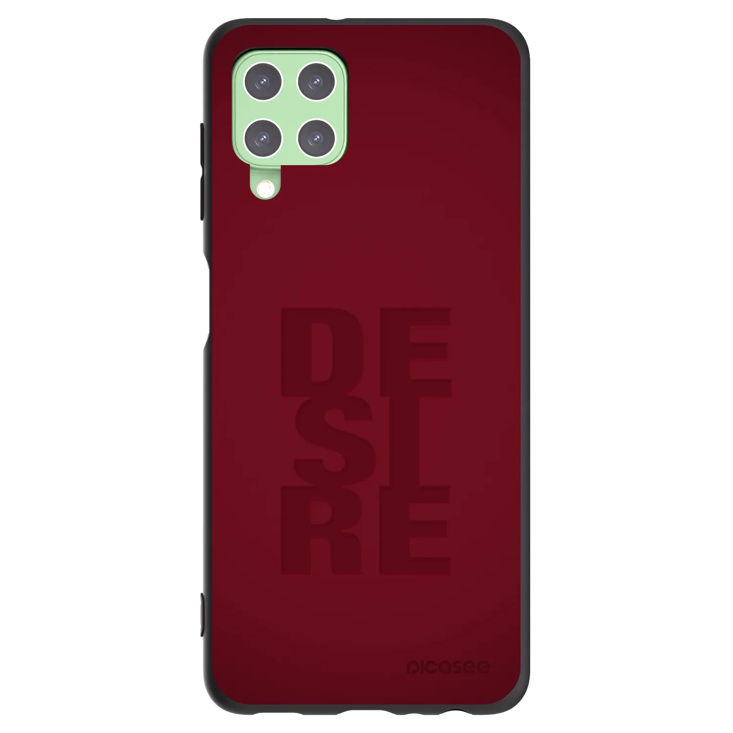 Picasee Μαύρη θήκη σιλικόνης για Samsung Galaxy A22 A225F 4G - Desire