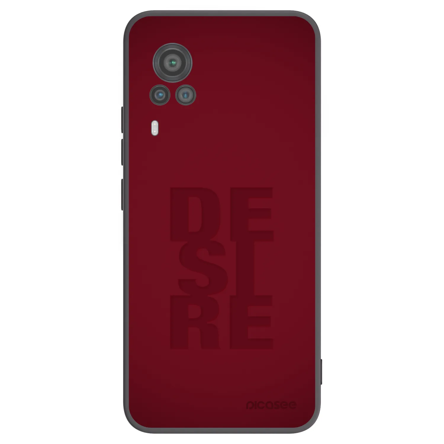 Picasee Μαύρη θήκη σιλικόνης για Vivo X60 Pro 5G - Desire