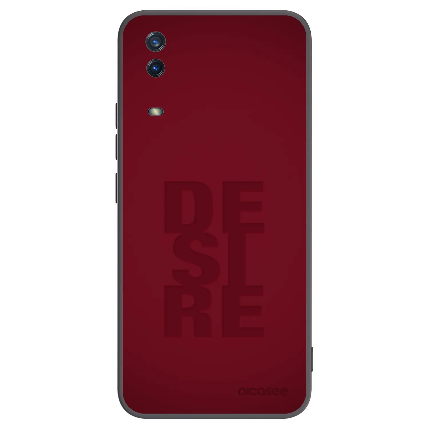 Picasee Μαύρη θήκη σιλικόνης για Vivo Y11s - Desire