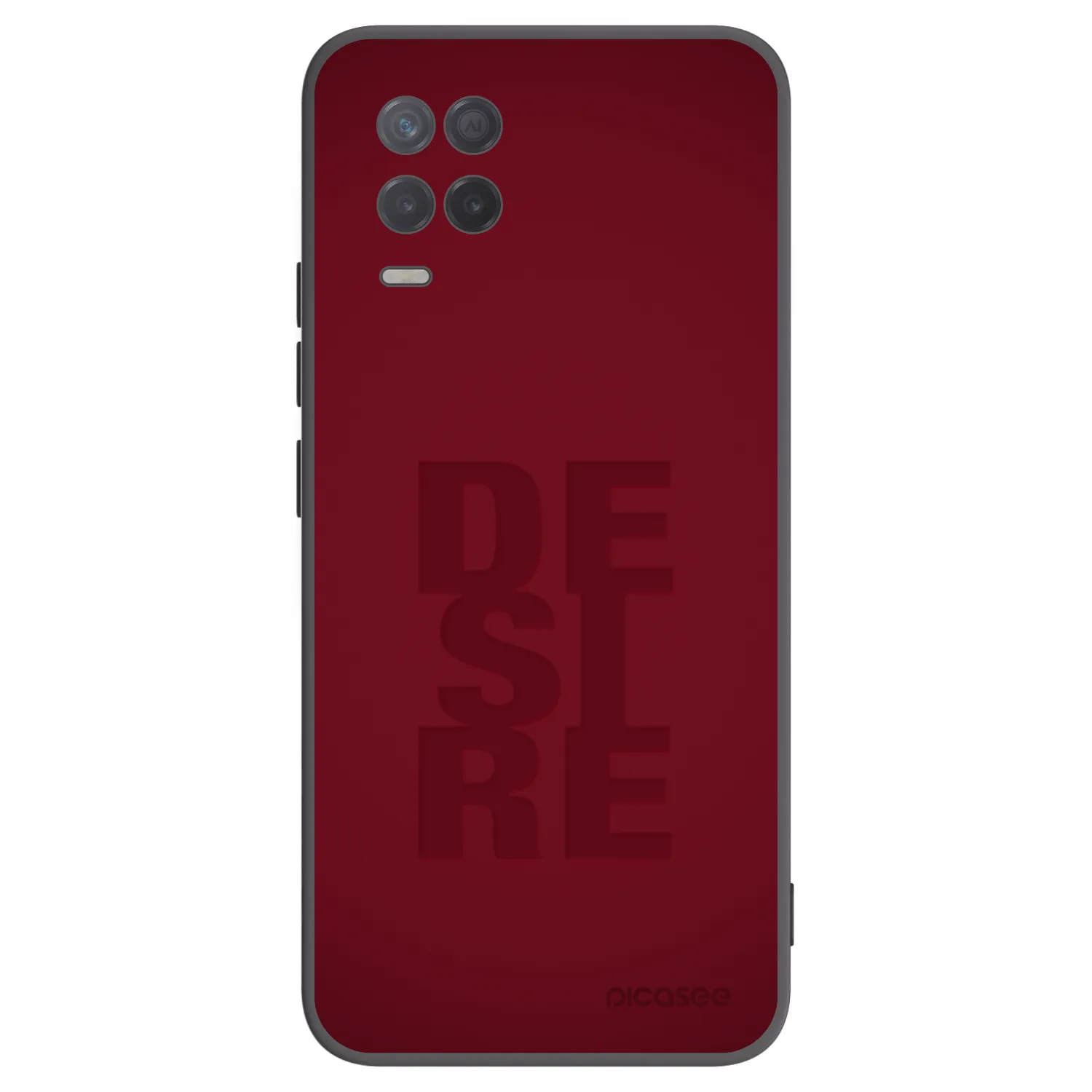 Picasee Μαύρη θήκη σιλικόνης για Realme 8 5G - Desire