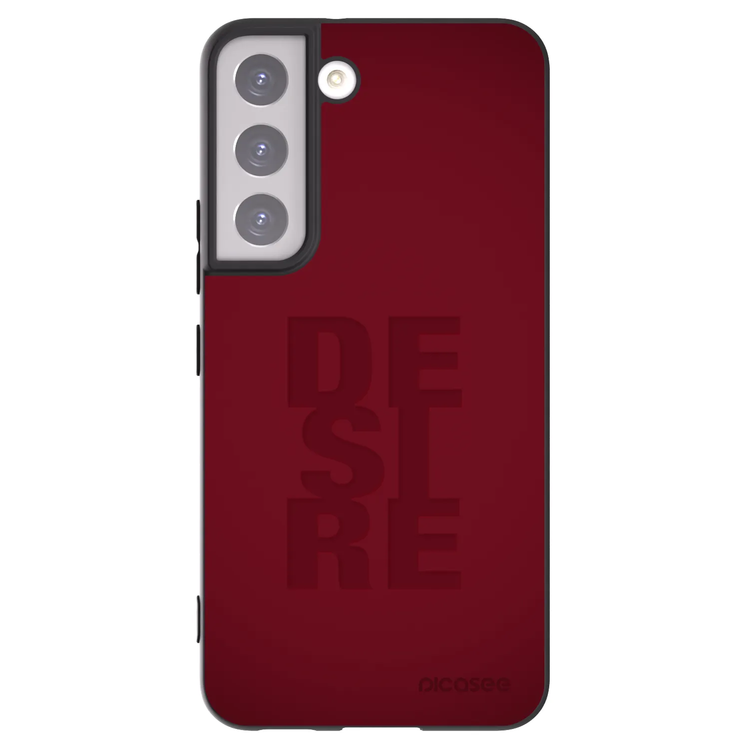 Picasee Μαύρη θήκη σιλικόνης για Samsung Galaxy S22 5G - Desire