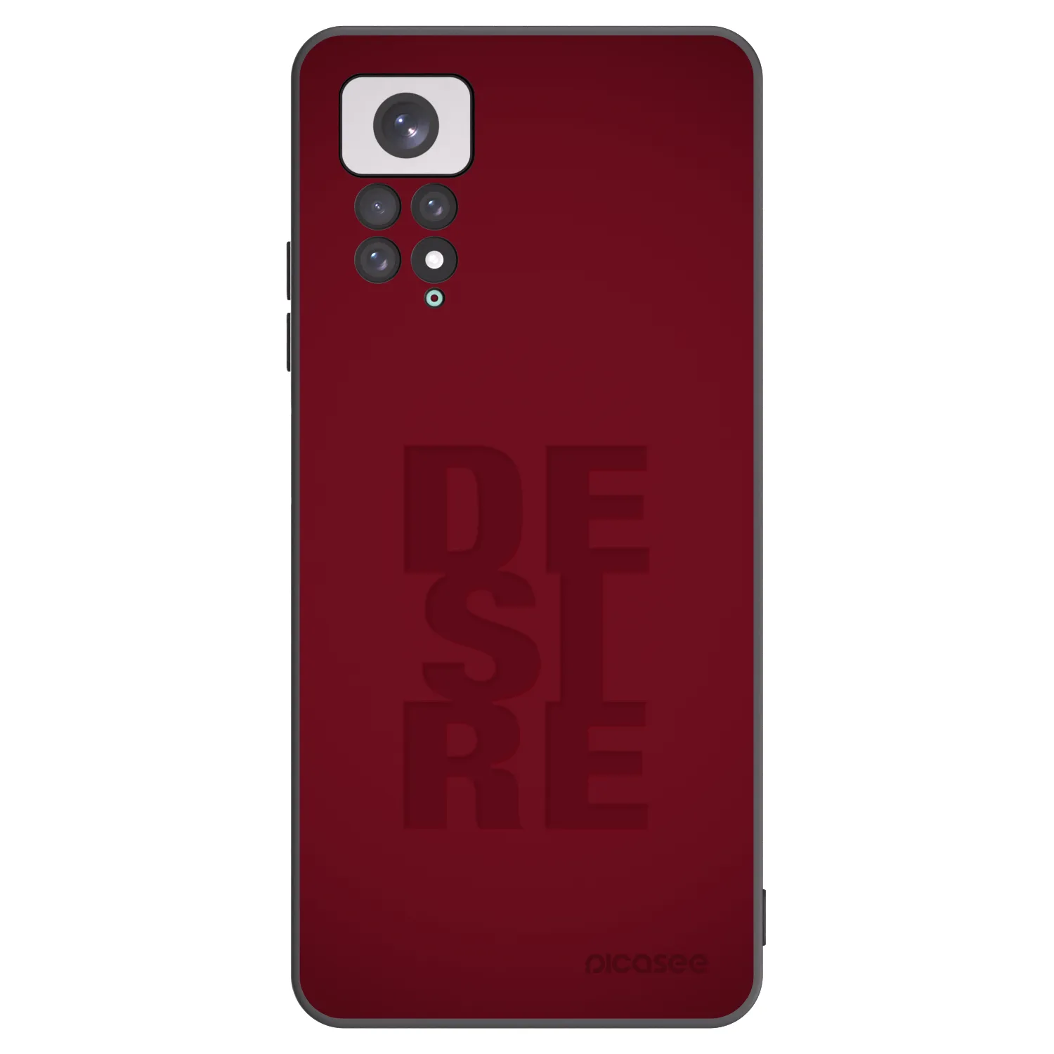 Picasee Μαύρη θήκη σιλικόνης για Xiaomi Redmi Note 11 - Desire