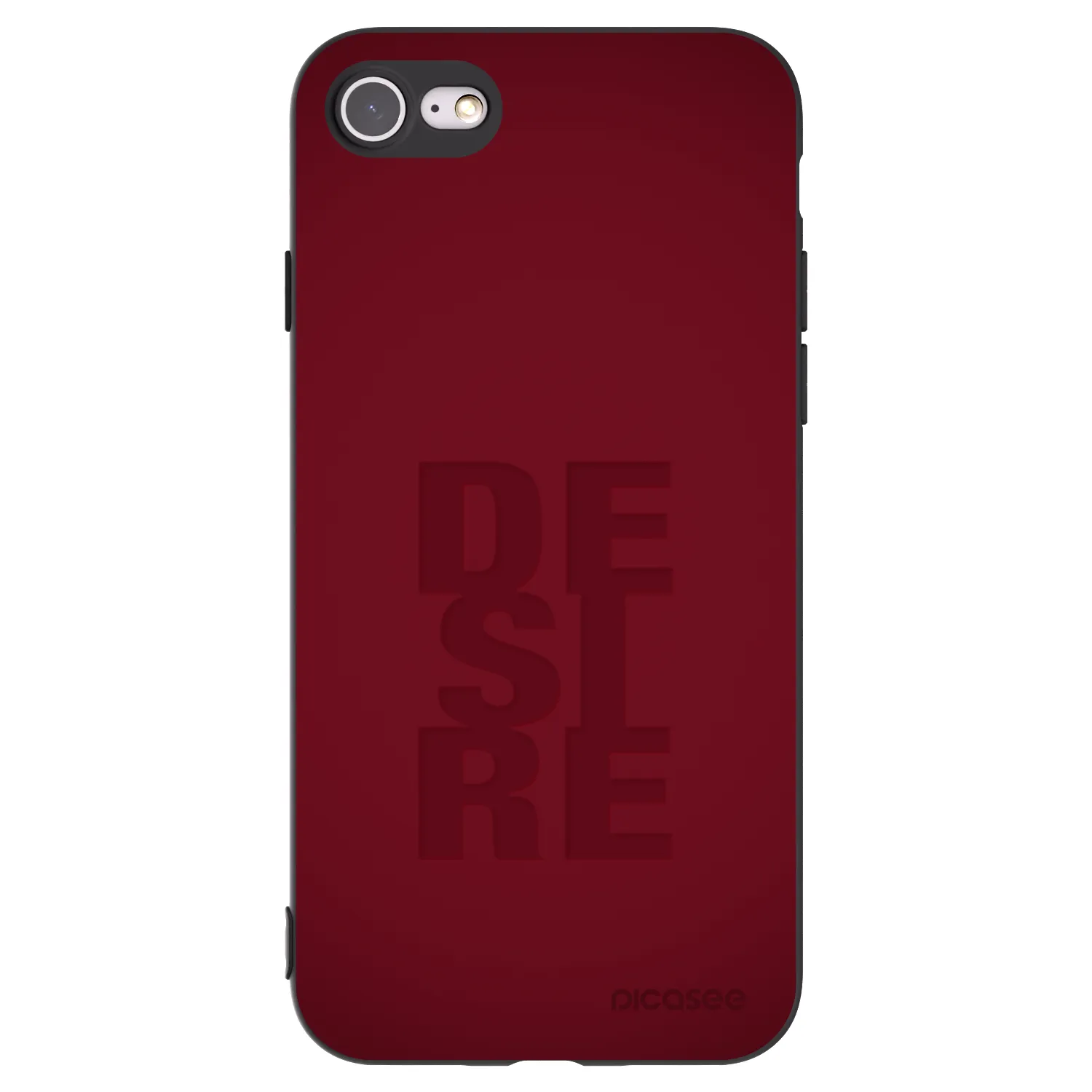 Picasee Μαύρη θήκη σιλικόνης για Apple iPhone SE 2022 - Desire