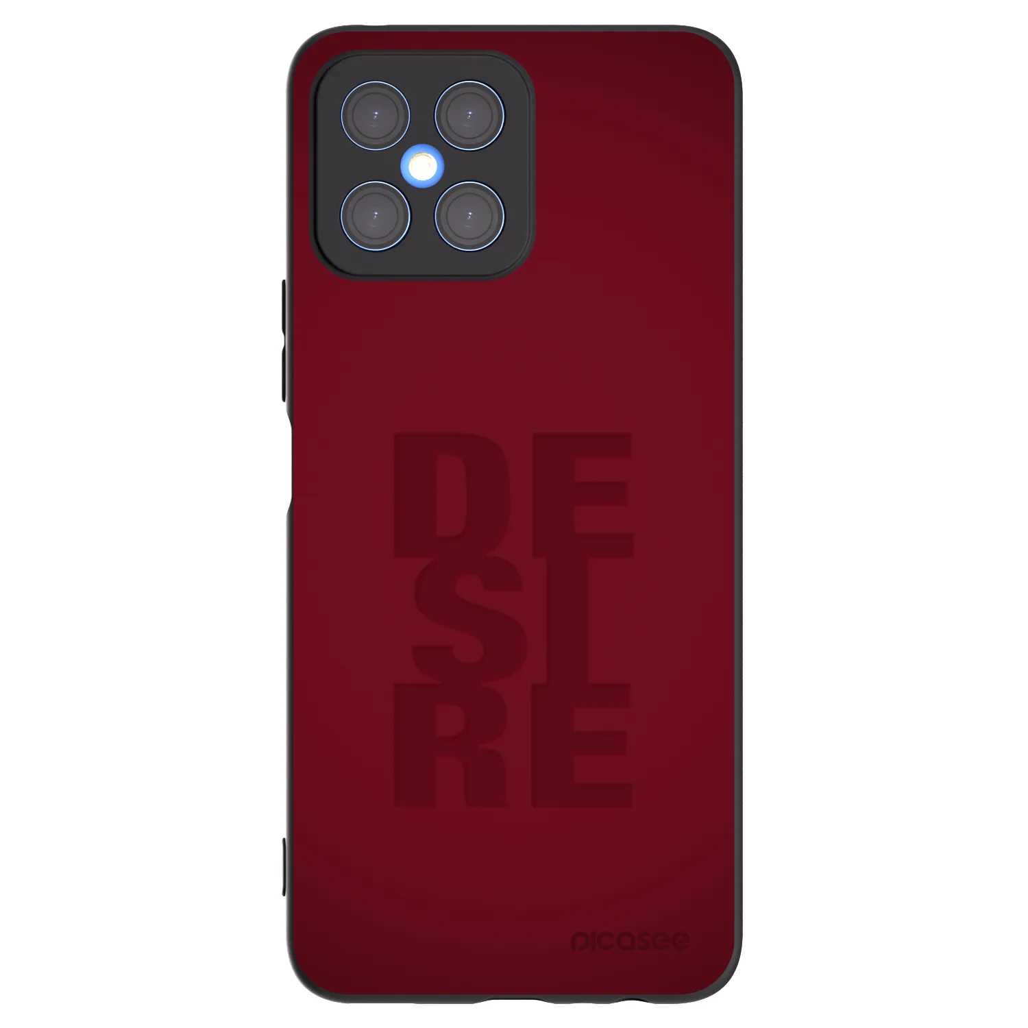 Picasee Μαύρη θήκη σιλικόνης για Honor X8 4G - Desire