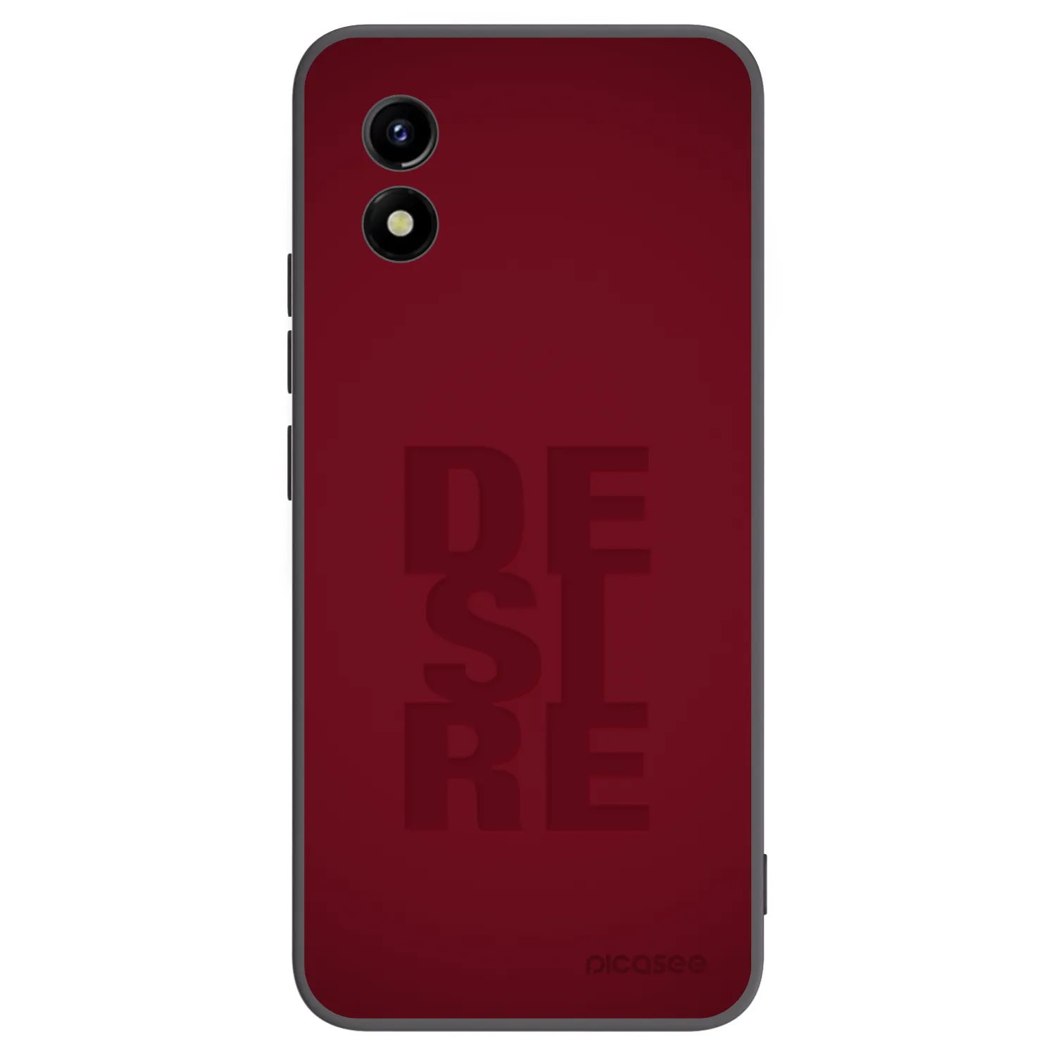 Picasee Μαύρη θήκη σιλικόνης για Vivo Y01 - Desire