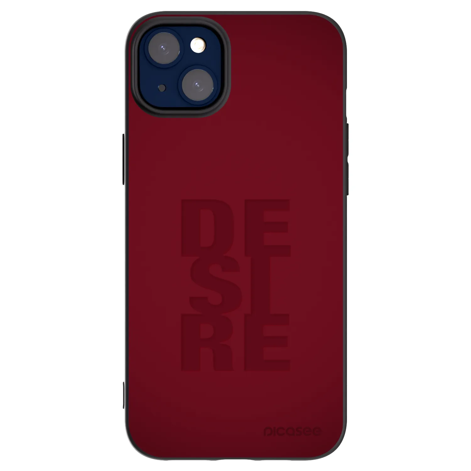 Picasee Μαύρη θήκη σιλικόνης για Apple iPhone 14 Plus - Desire