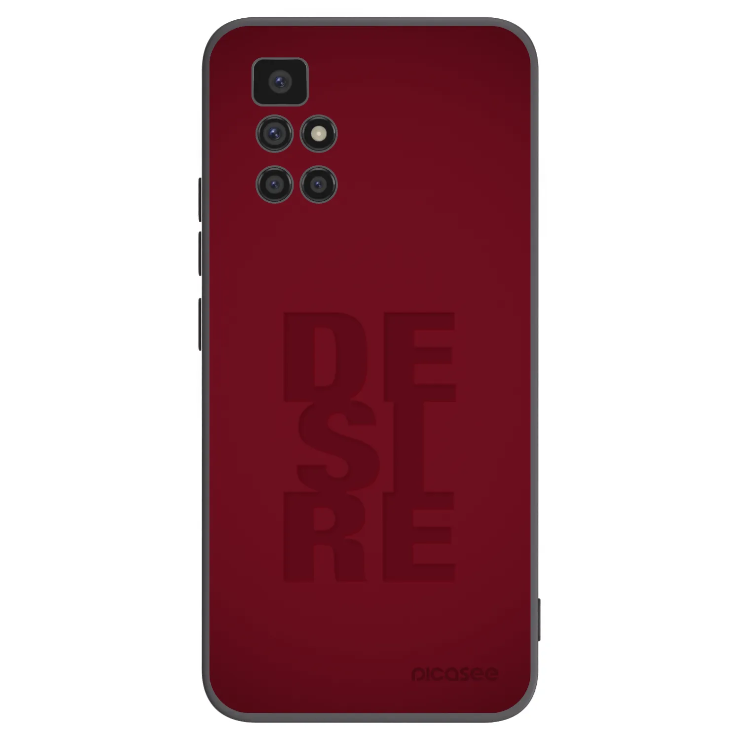 Picasee Μαύρη θήκη σιλικόνης για Xiaomi Redmi 10 (2022) - Desire