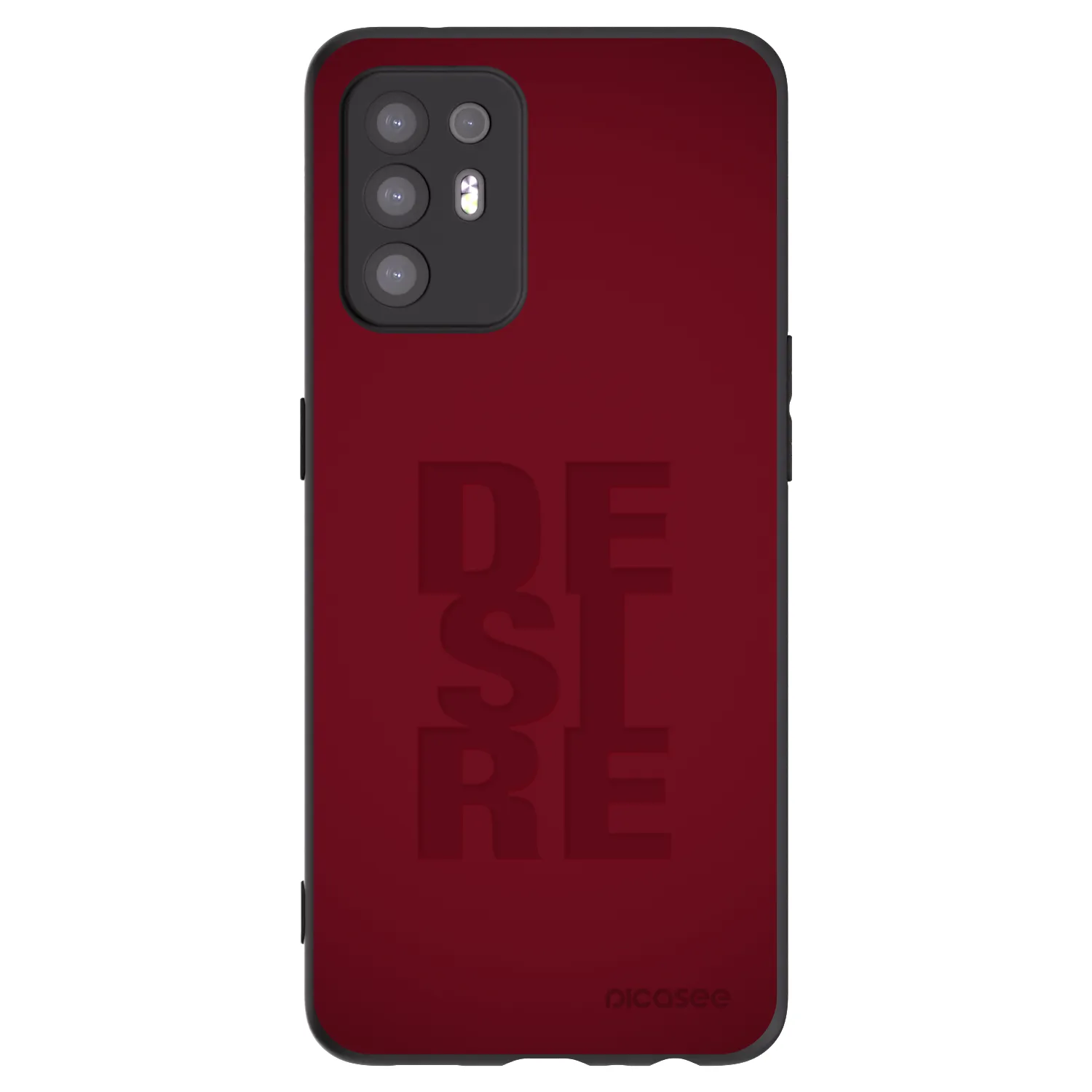 Picasee Μαύρη θήκη σιλικόνης για OPPO A94 5G - Desire