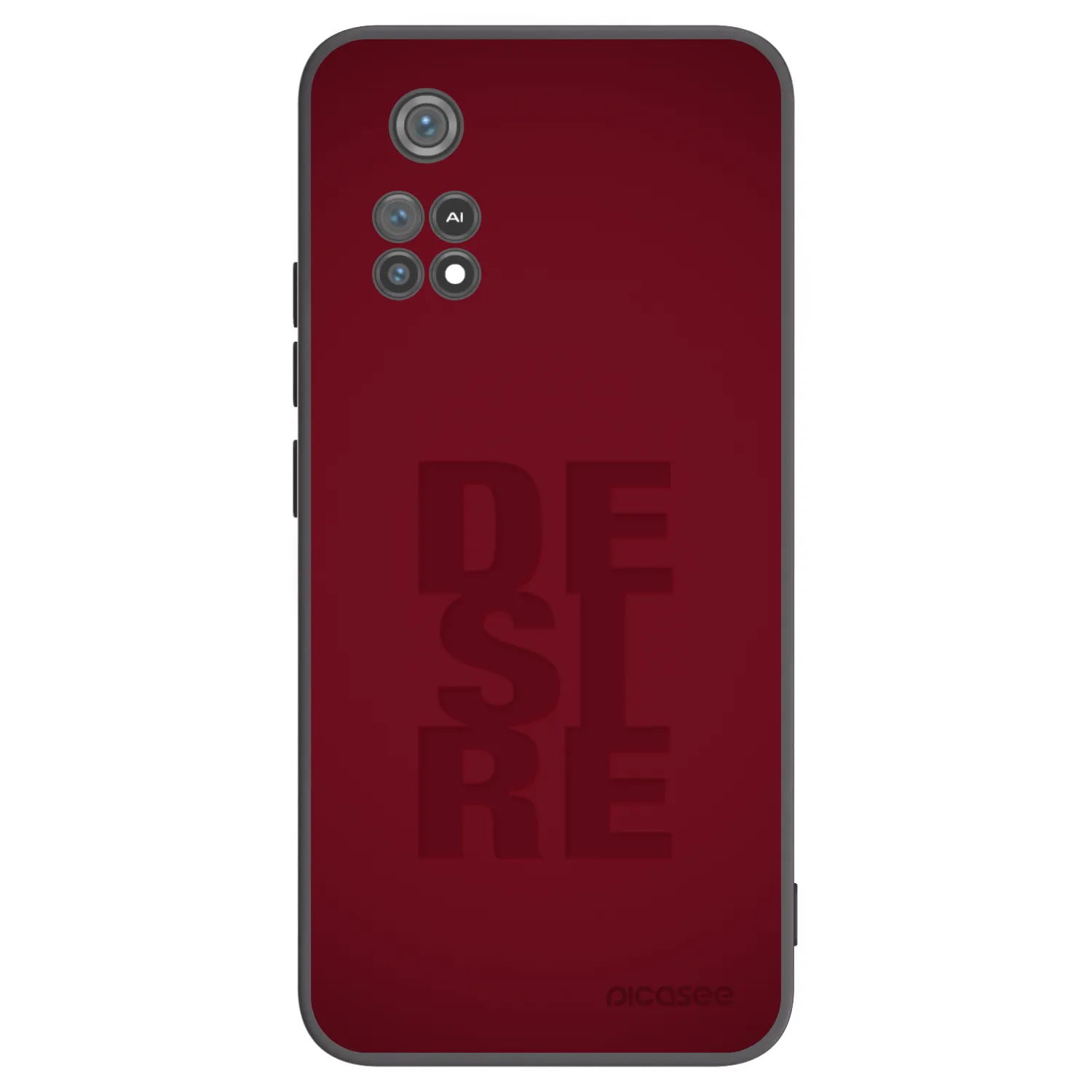 Picasee Μαύρη θήκη σιλικόνης για Xiaomi Poco M4 Pro - Desire
