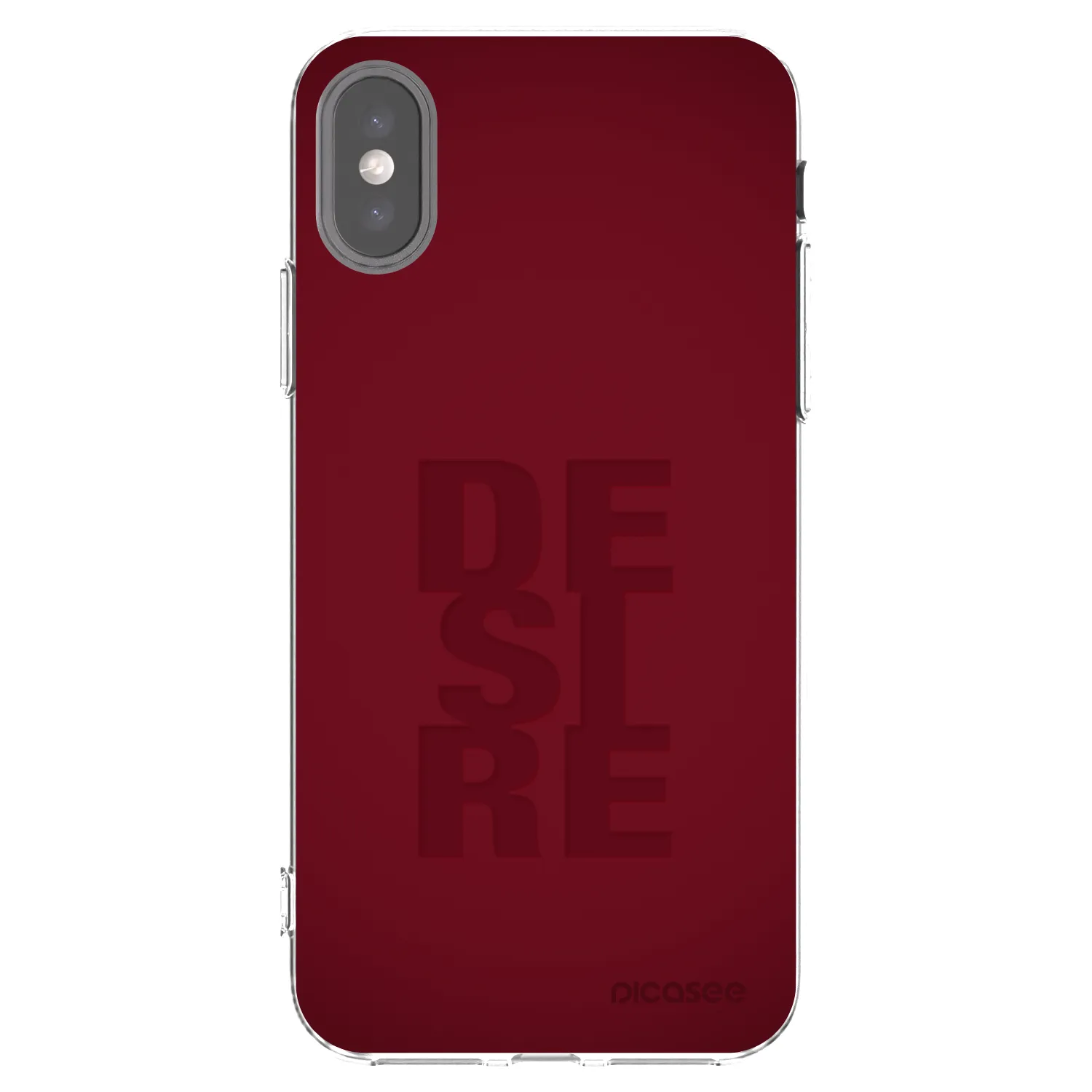 Picasee διαφανής θήκη σιλικόνης Apple iPhone X/XS - Desire