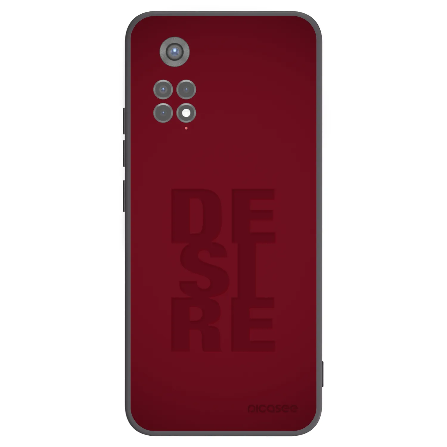 Picasee Μαύρη θήκη σιλικόνης για Xiaomi Redmi Note 11S 5G - Desire