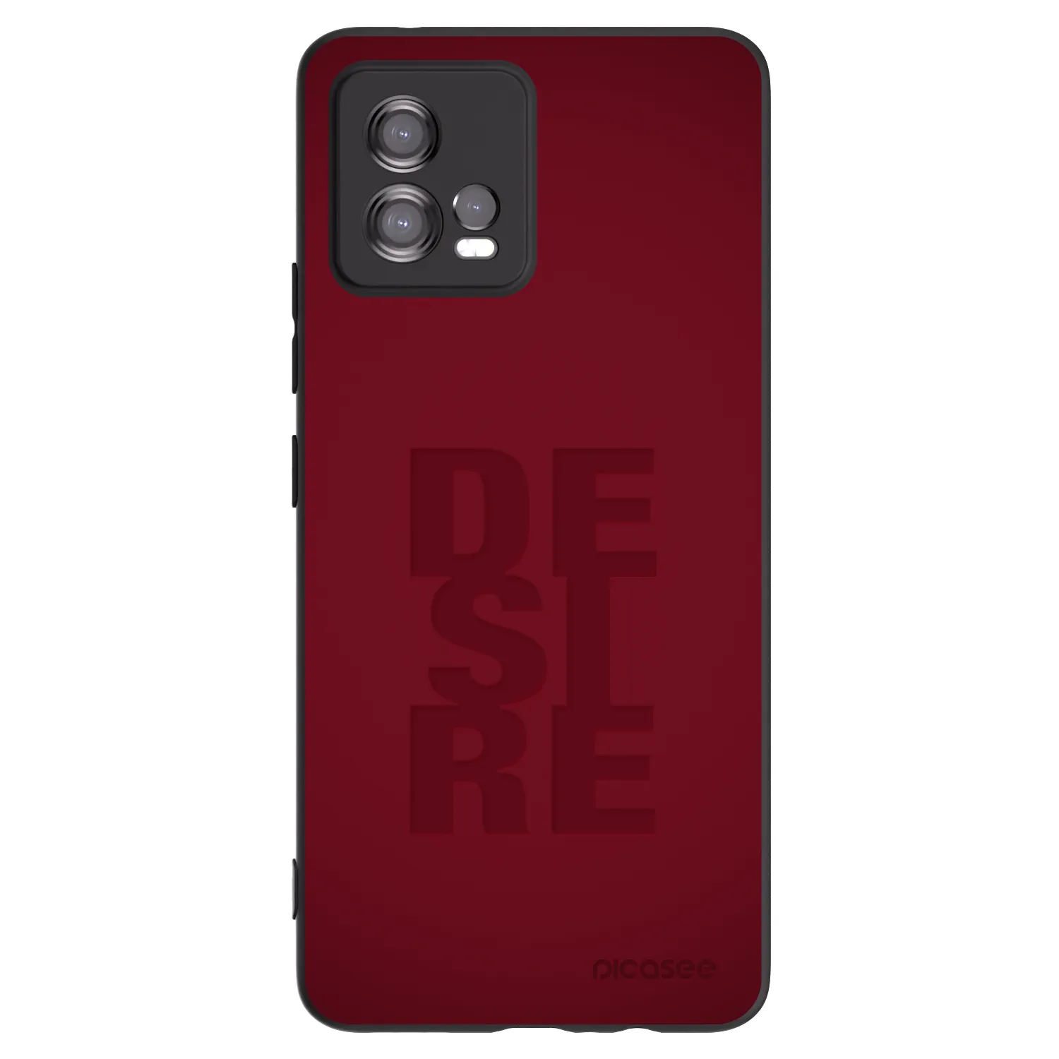 Picasee Μαύρη θήκη σιλικόνης για Motorola Moto G72 - Desire