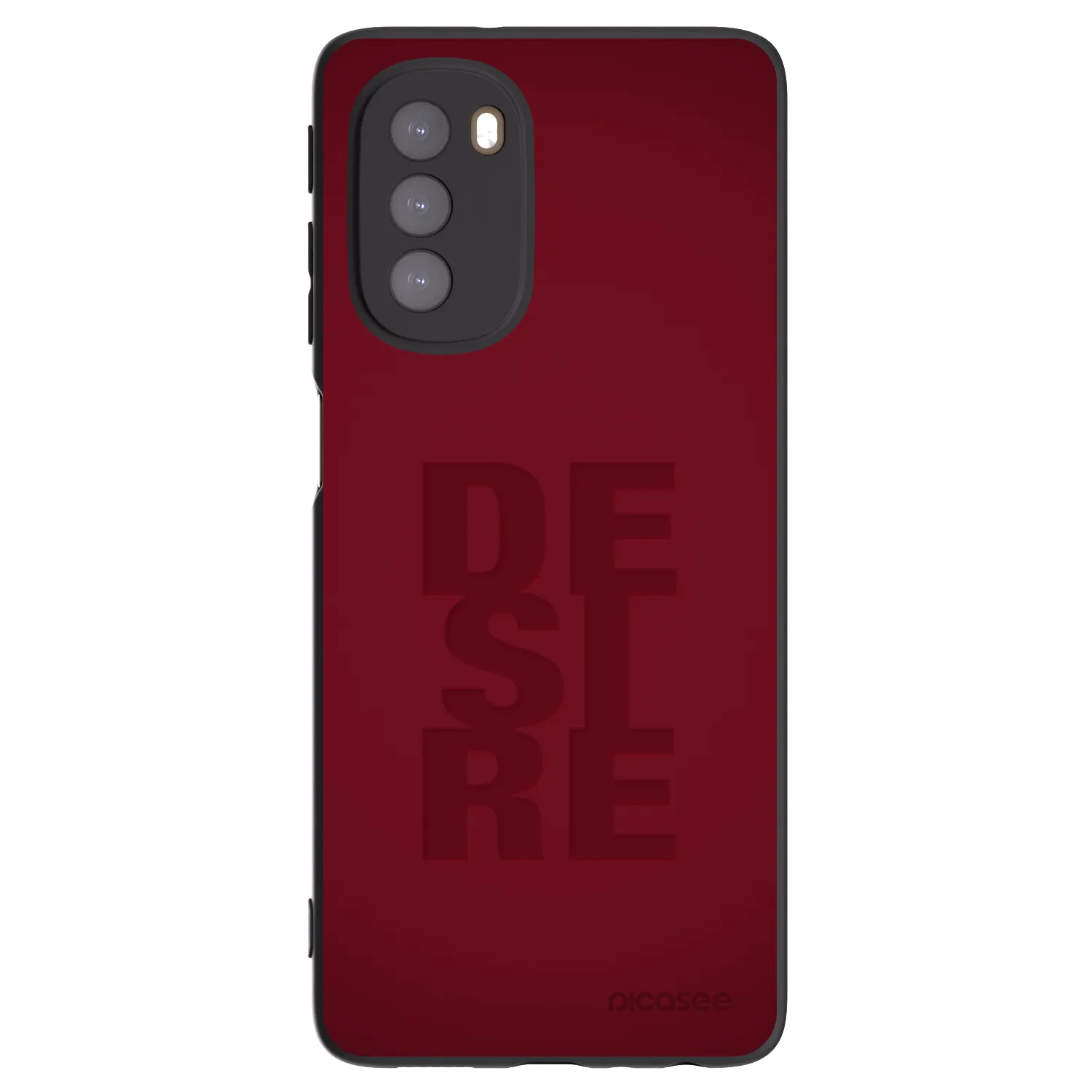 Picasee Μαύρη θήκη σιλικόνης για Motorola Moto G51 - Desire