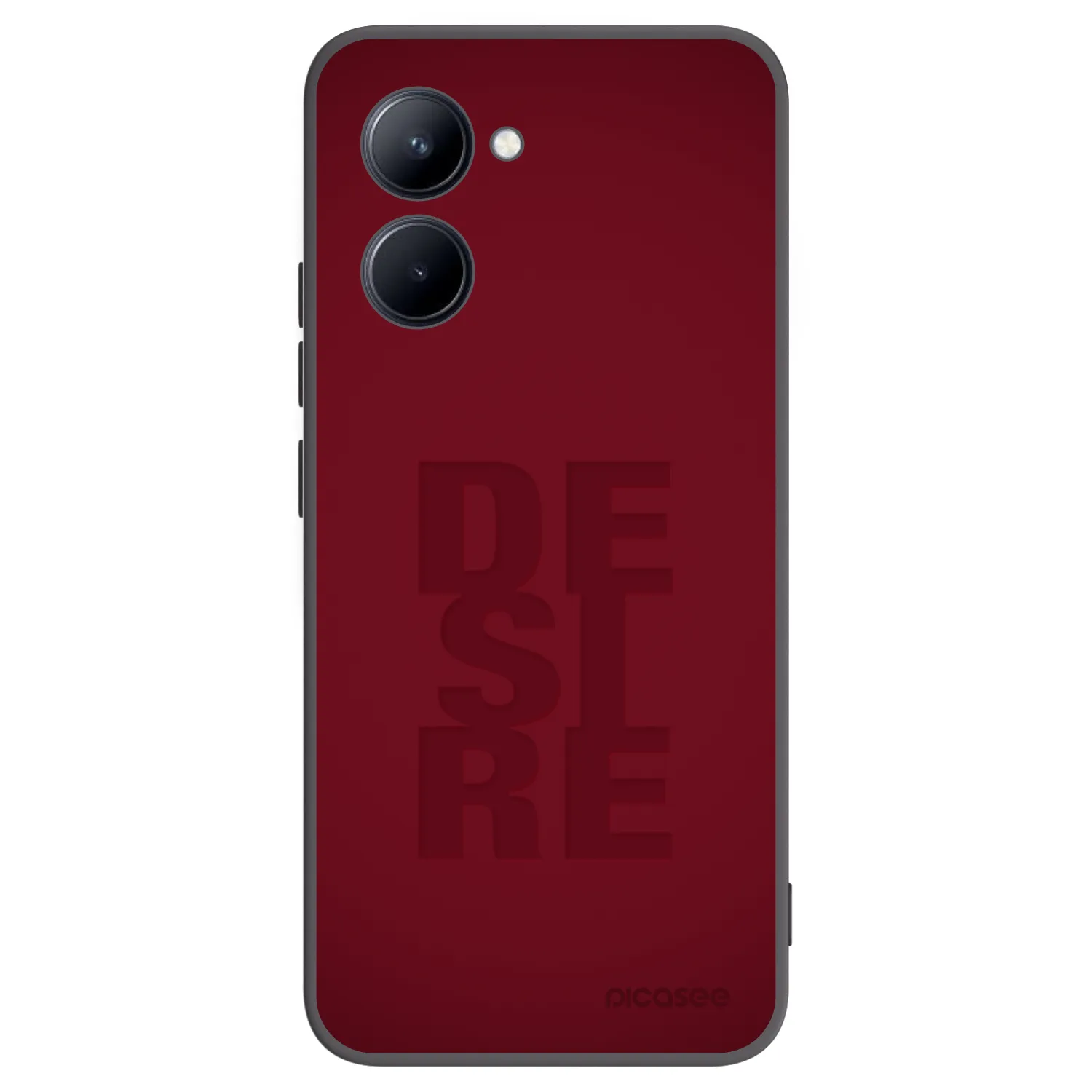 Picasee Μαύρη θήκη σιλικόνης για Realme C33 (2023) - Desire