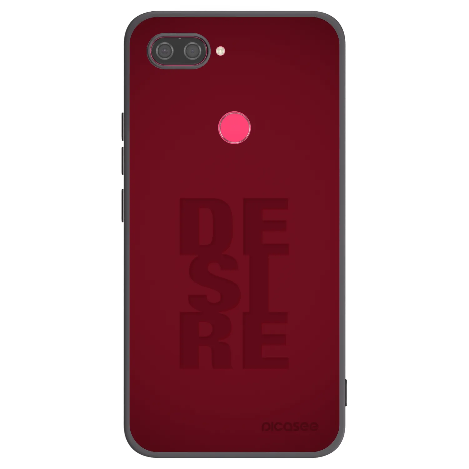 Picasee Μαύρη θήκη σιλικόνης για Xiaomi Mi 8 Lite - Desire