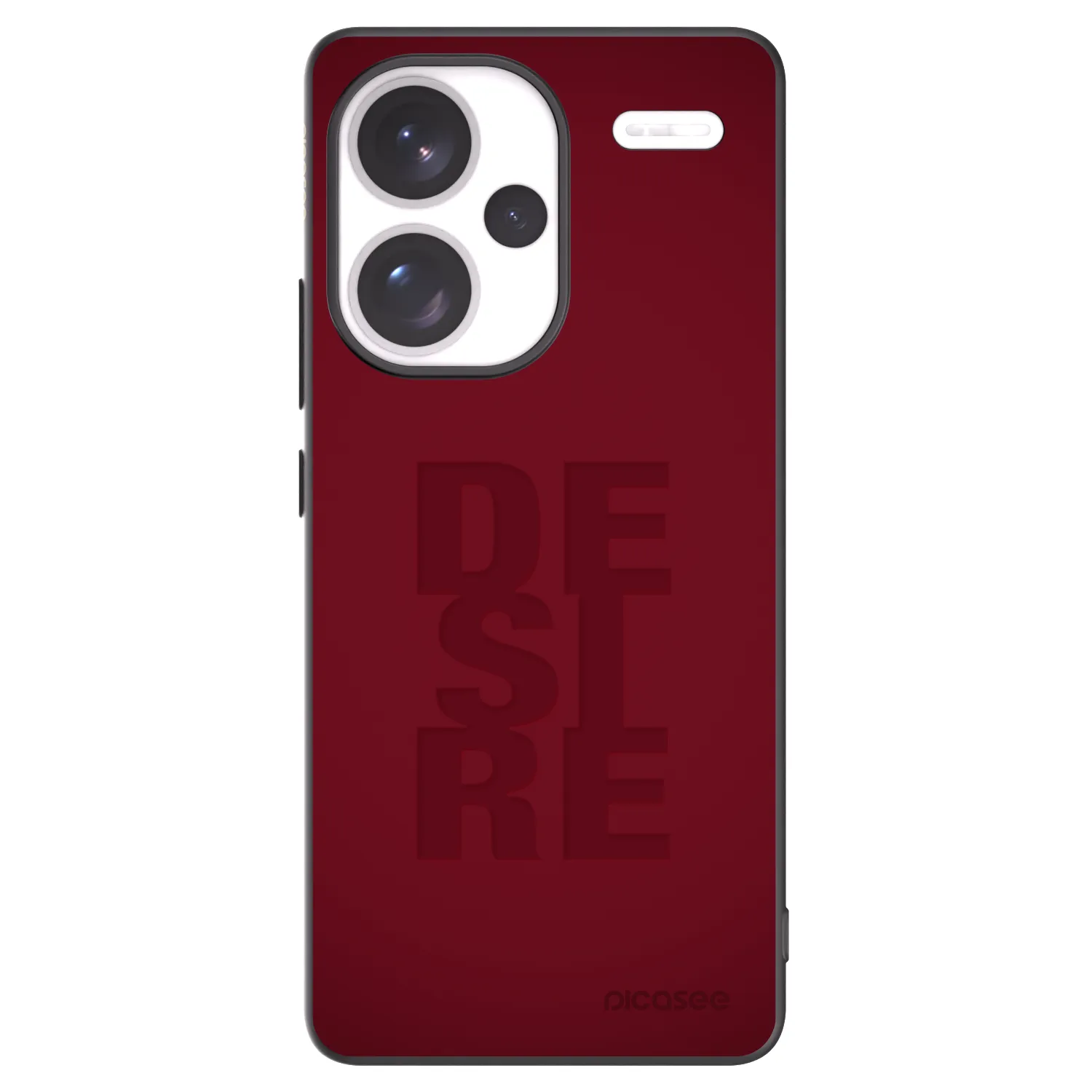 Picasee Μαύρη θήκη σιλικόνης για Xiaomi Redmi Note 13 Pro+ 5G - Desire