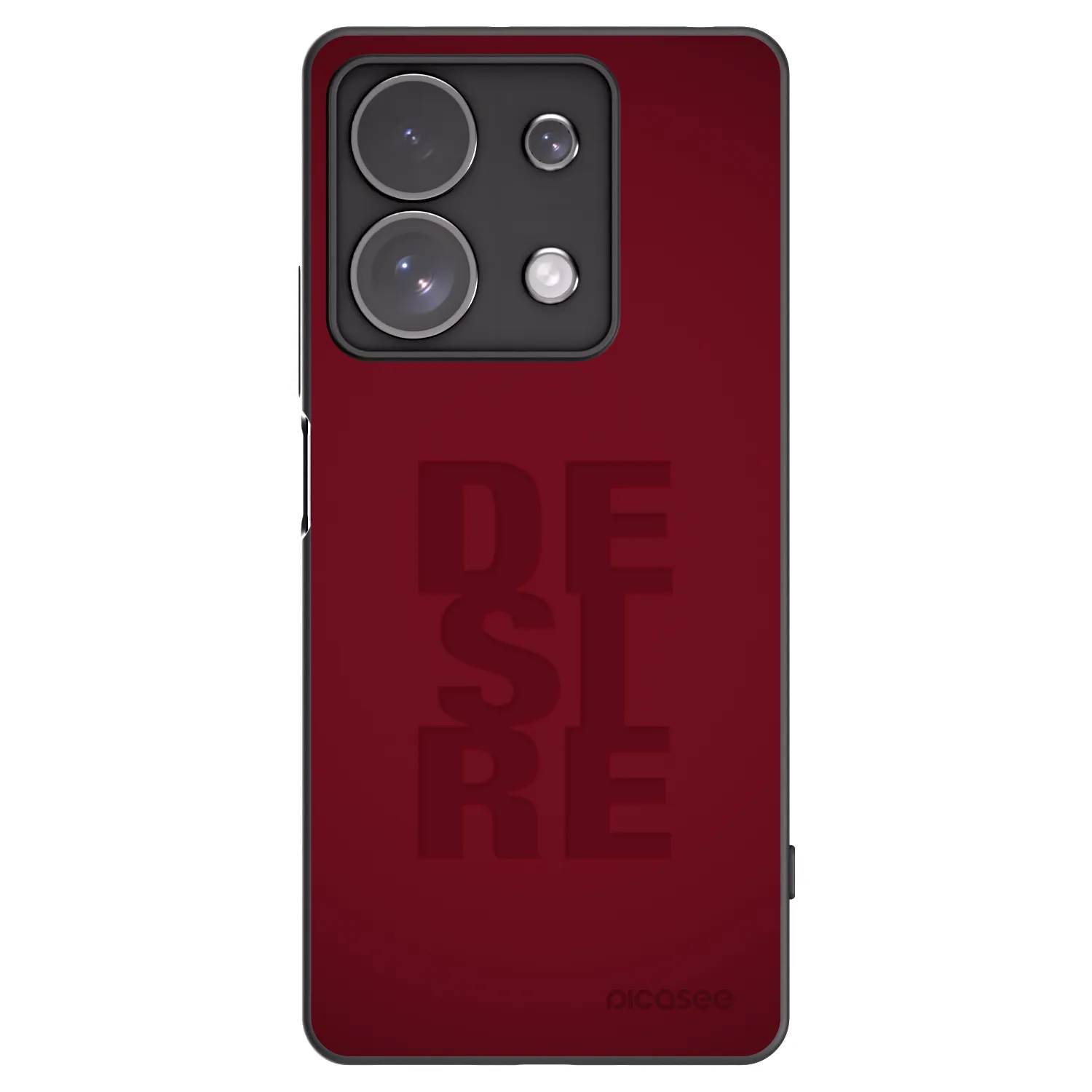 Picasee Μαύρη θήκη σιλικόνης για Xiaomi Redmi Note 13 Pro 4G - Desire